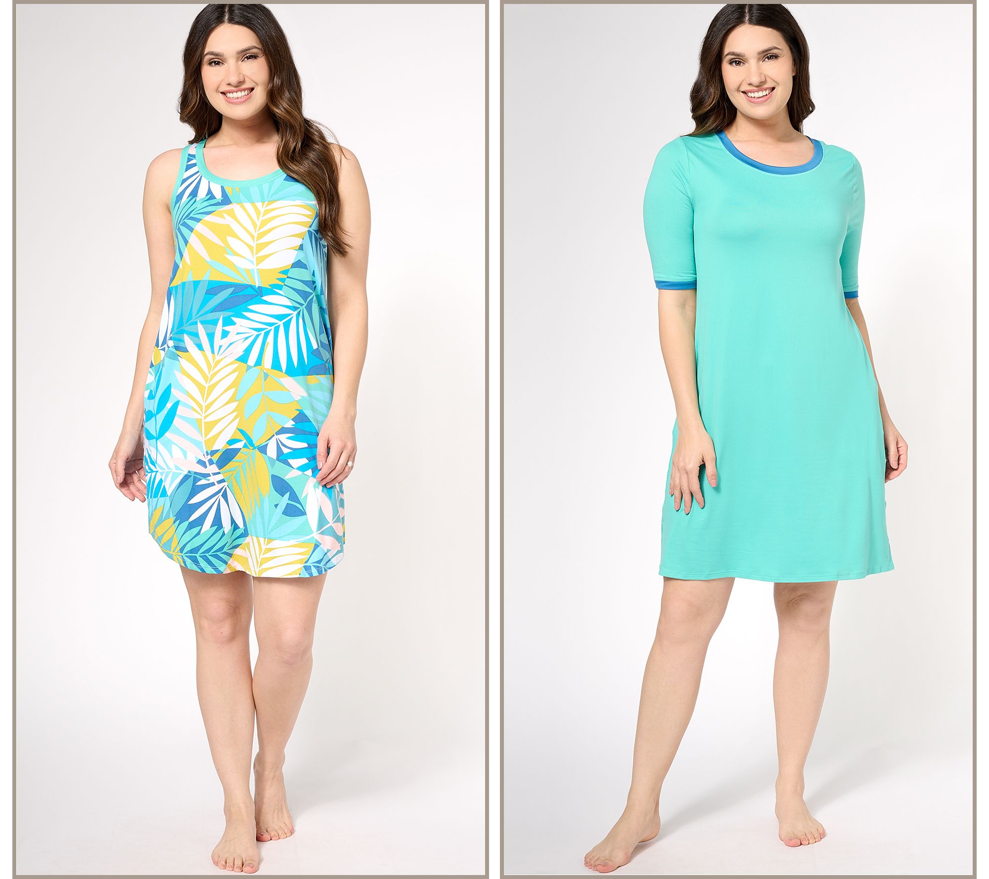 Cuddl Duds Cool & Airy Set of 2 Sleepshirts