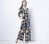 Attitudes by Renee Tall Printed Como Jersey Jumpsuit
