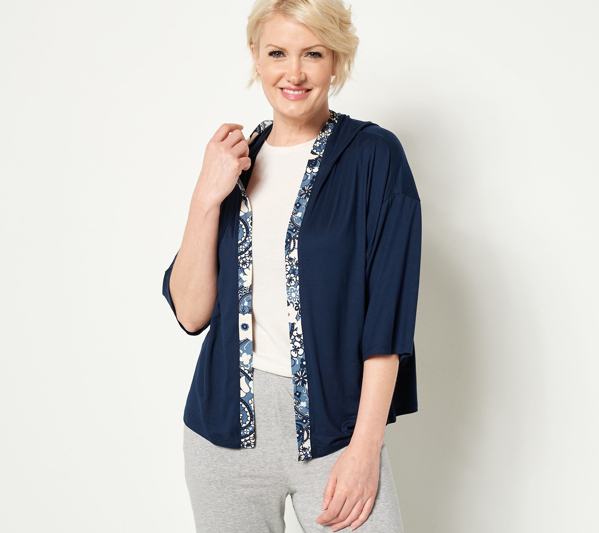 Anybody Lush Jersey Open Front Short Sleeve Shrug
