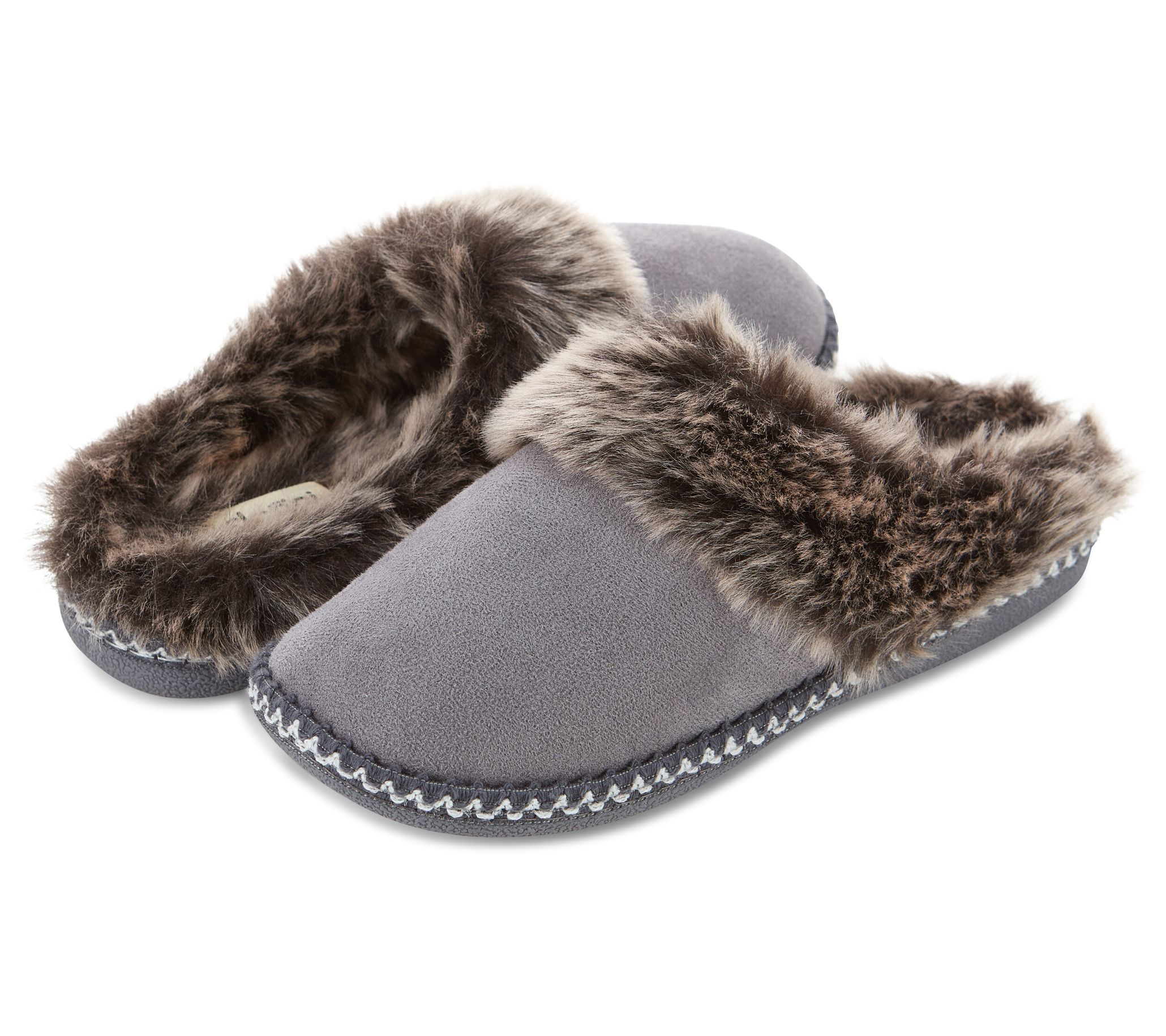 Floopi Women's Faux Suede with Aztec Trim ClogSlippers