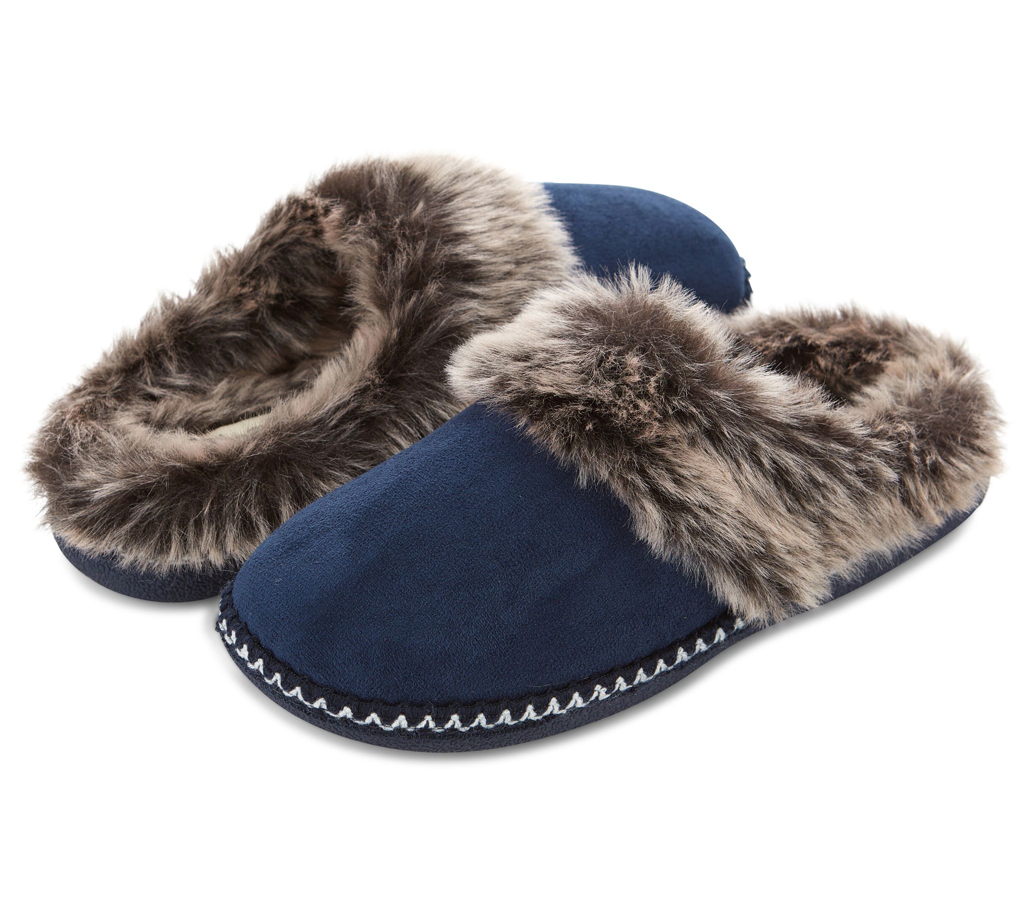 Floopi Women's Faux Suede with Aztec Trim ClogSlippers