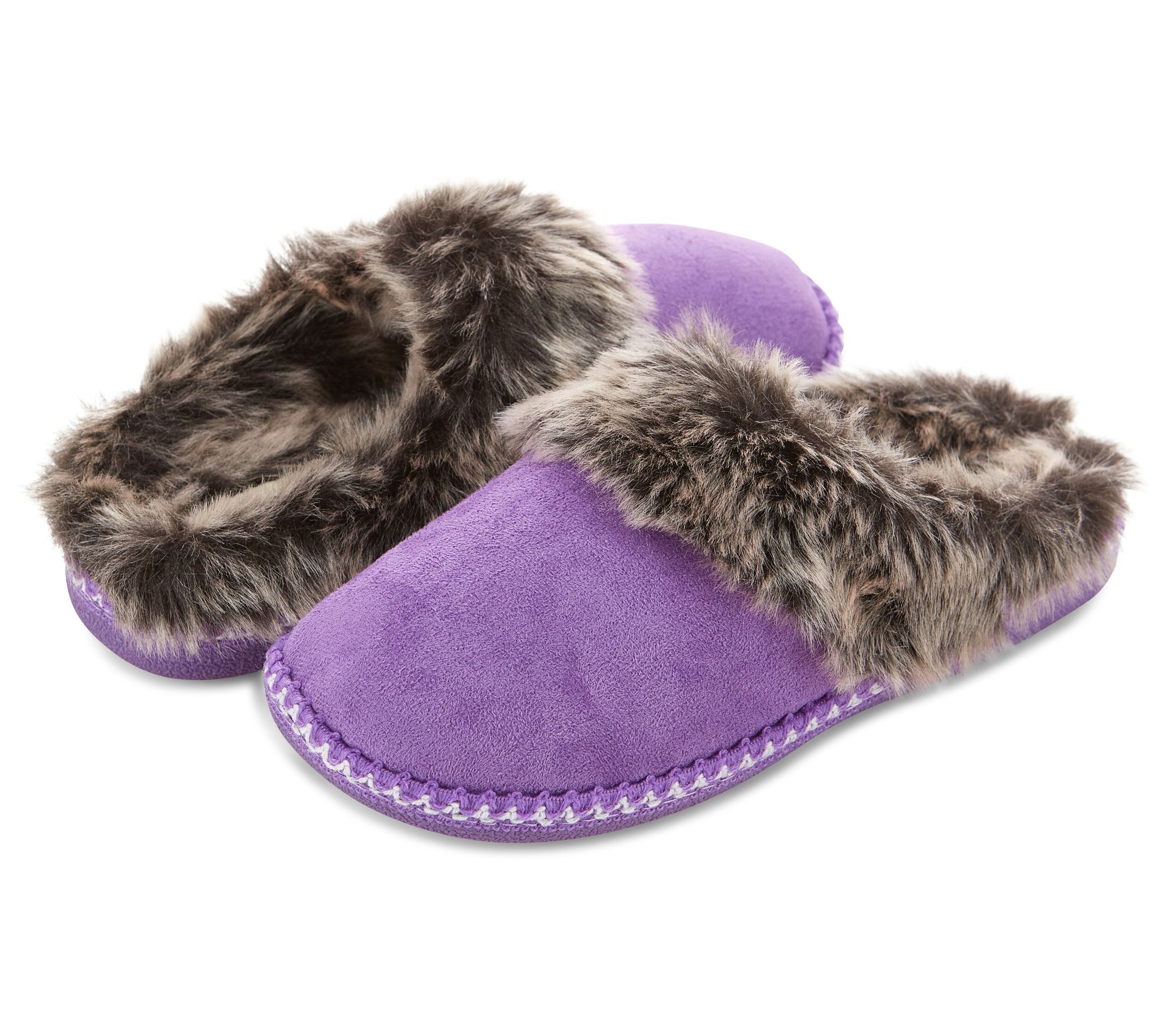 Floopi Women's Faux Suede with Aztec Trim Clogpers