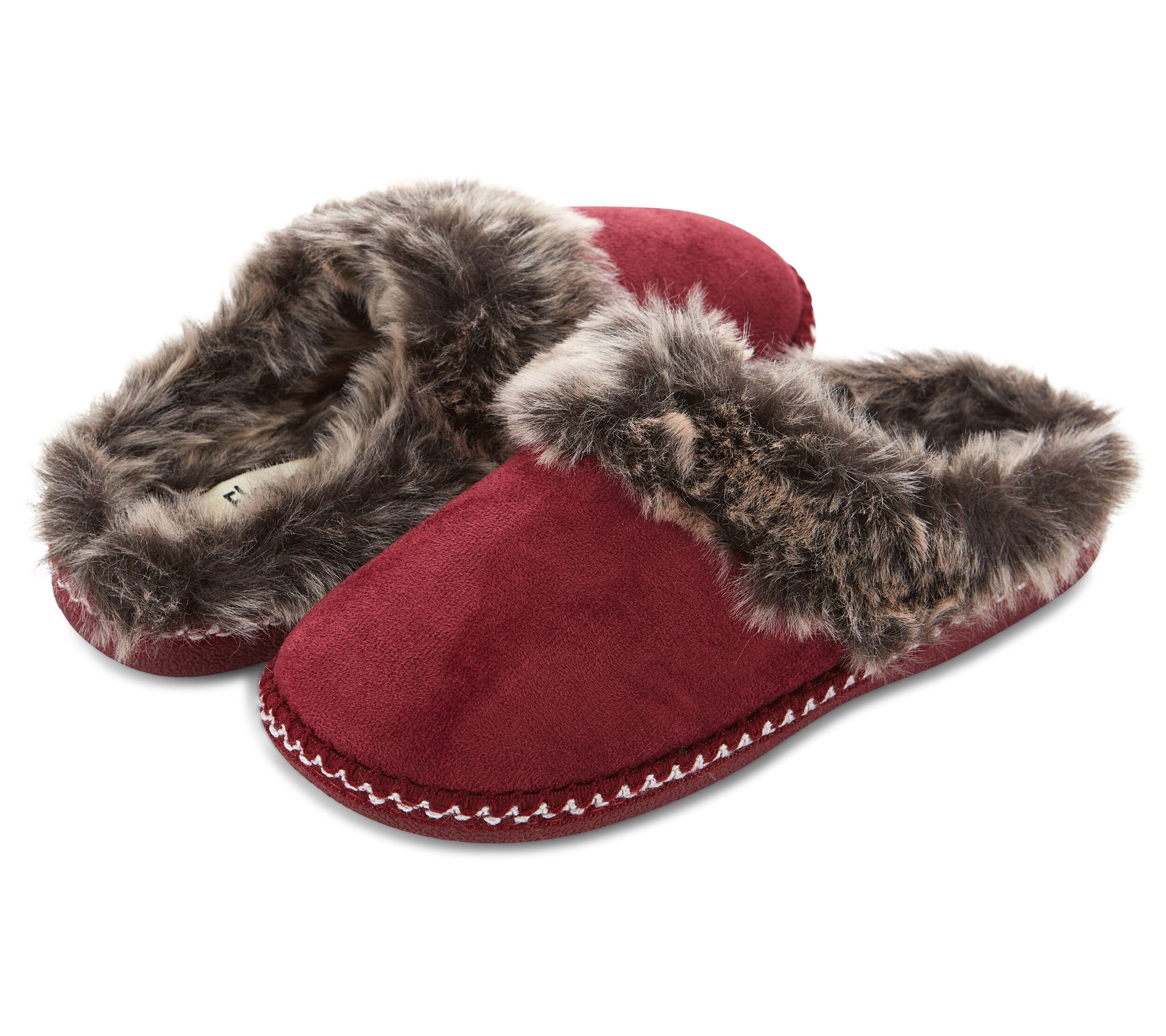 Floopi Women's Faux Suede with Aztec Trim Clogpers