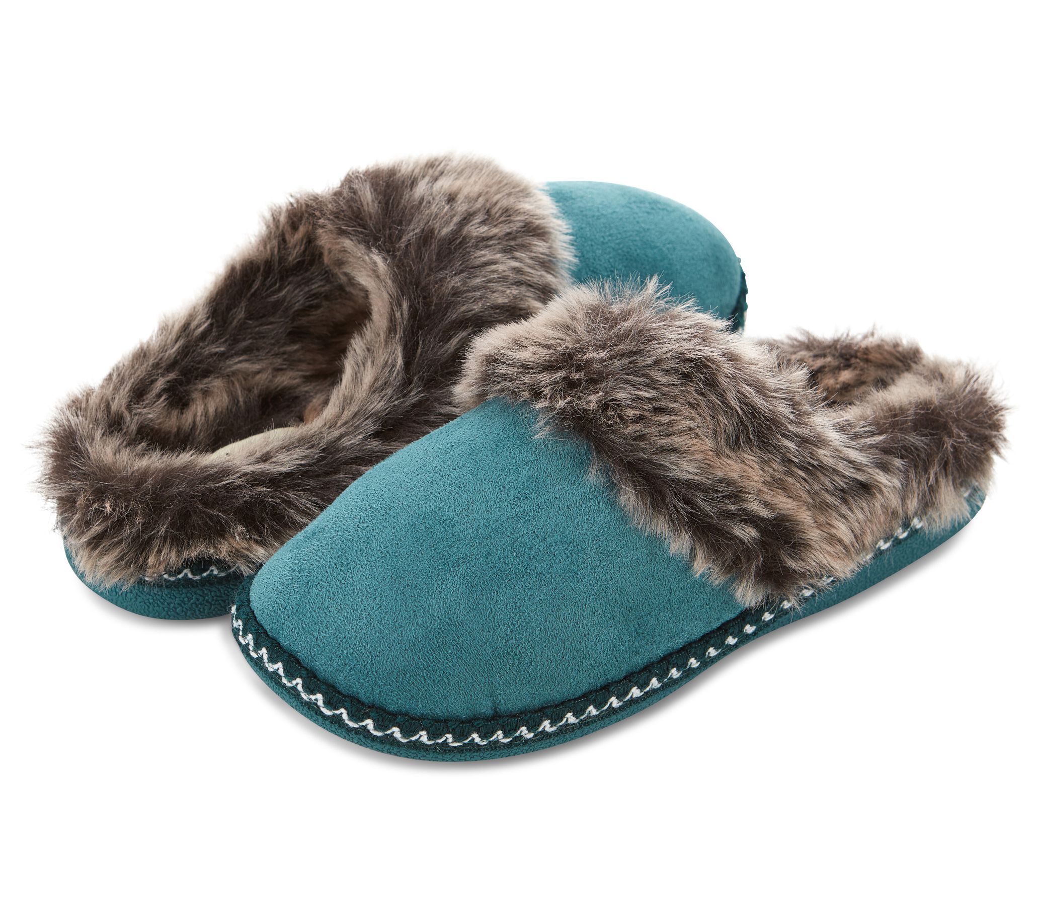 Floopi Women's Faux Suede with Aztec Trim ClogSlippers