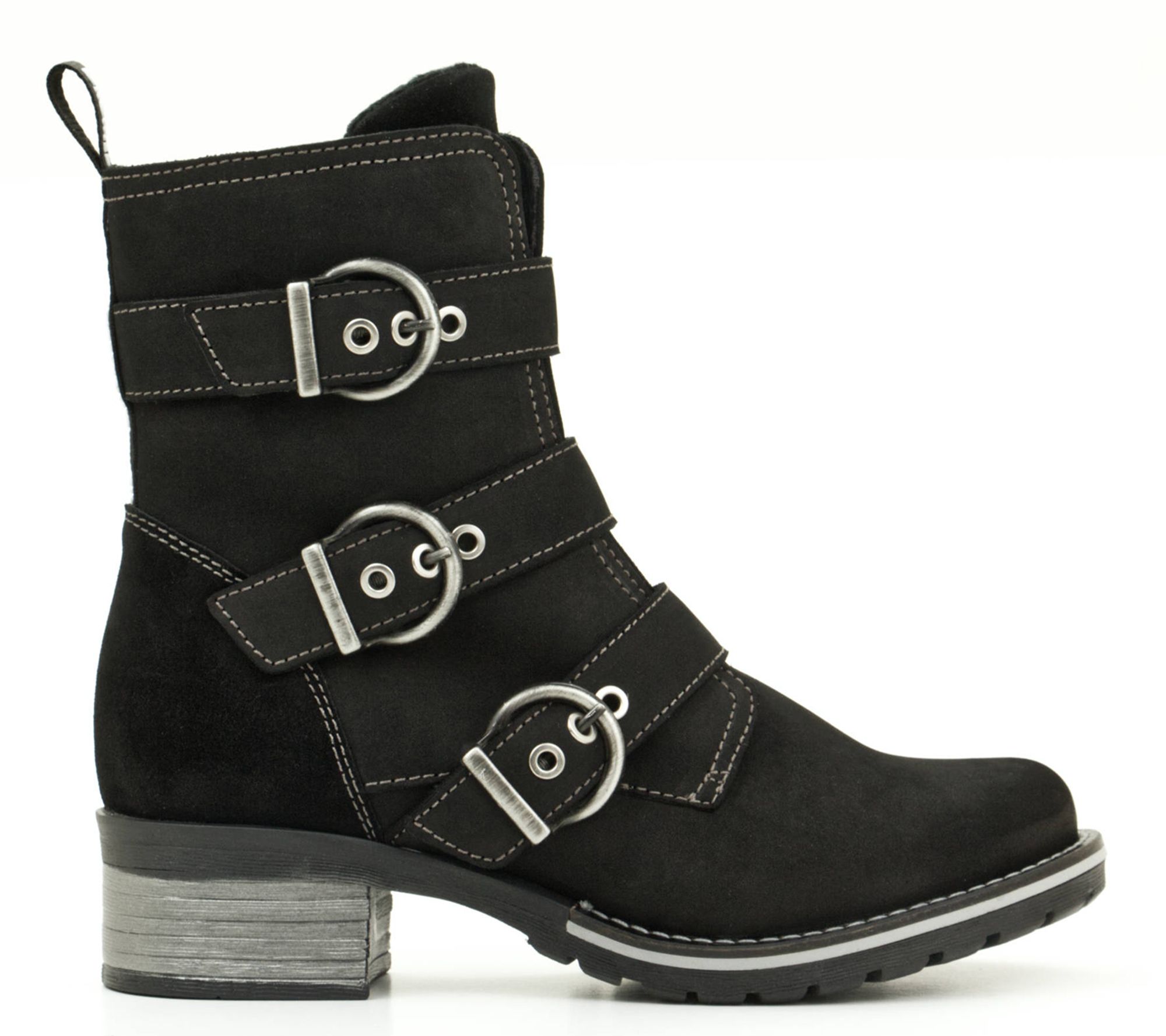 Dromedaris Side Zip Leather Boots - Klara - QVC.com