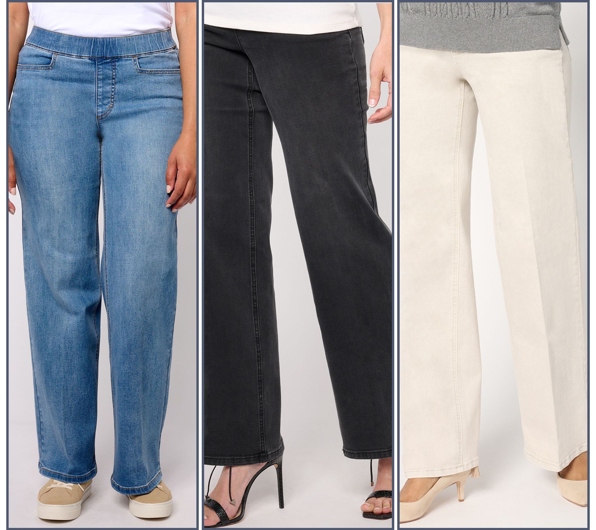 Isaac Mizrahi Live! True Denim Pull On Trouser Jeans - QVC.com