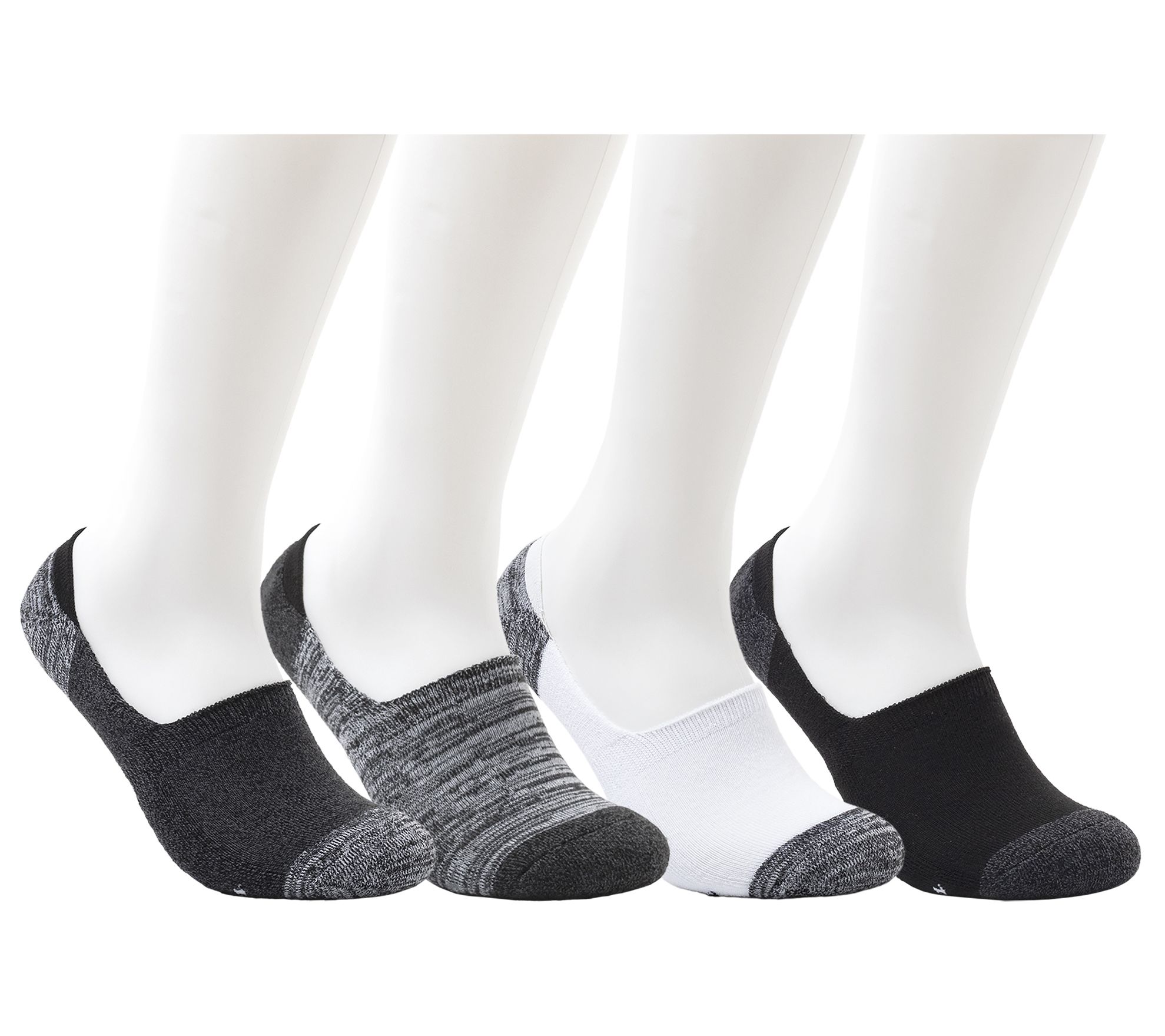 Dearfoams Men's Everyday Comfort Half-Cushion Liner Sock