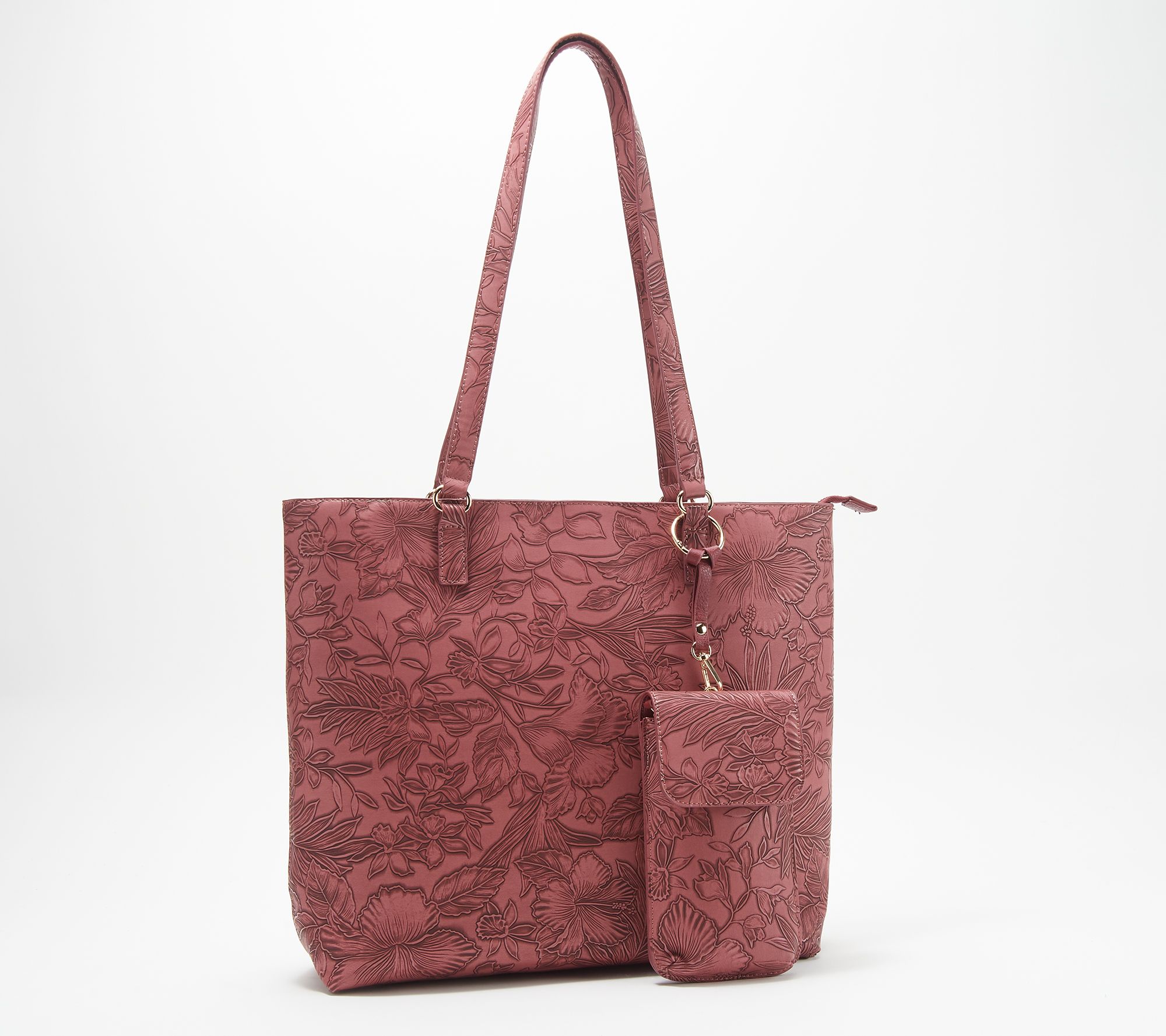 Save the Girls Floral Tote_with Touchscreen Crossbody