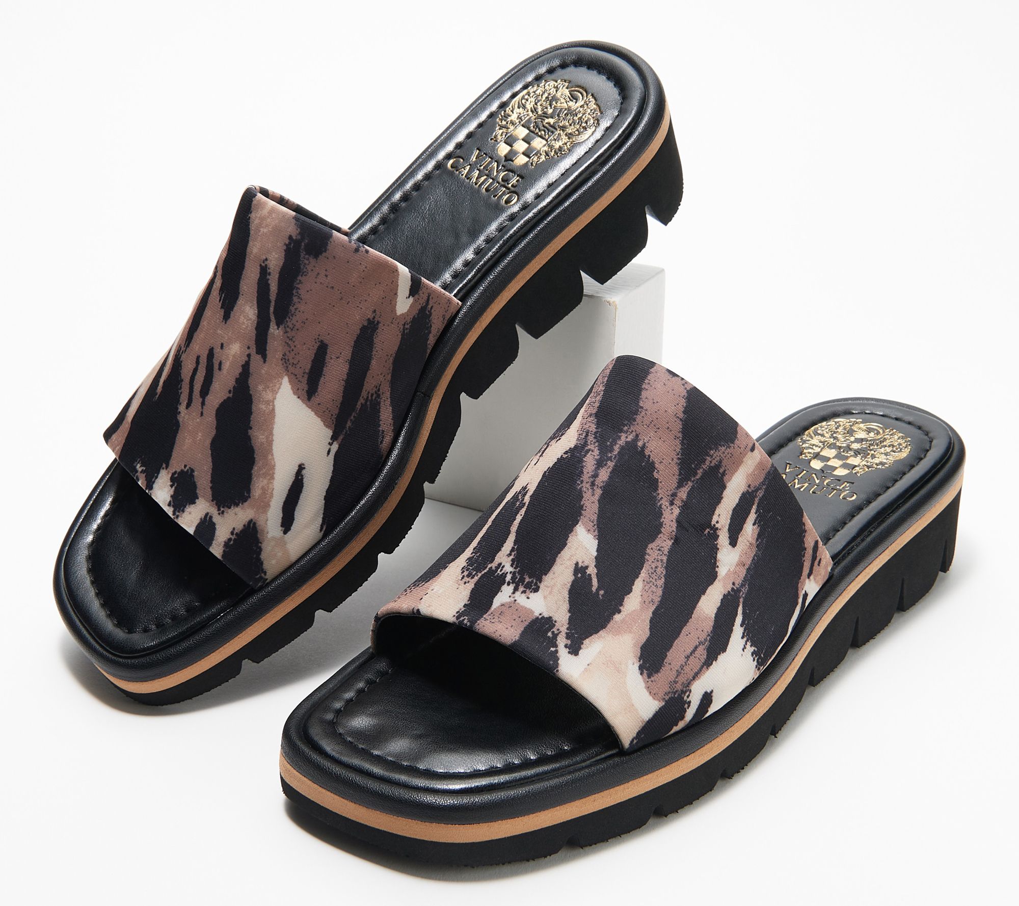 Vince camuto leopard online slides