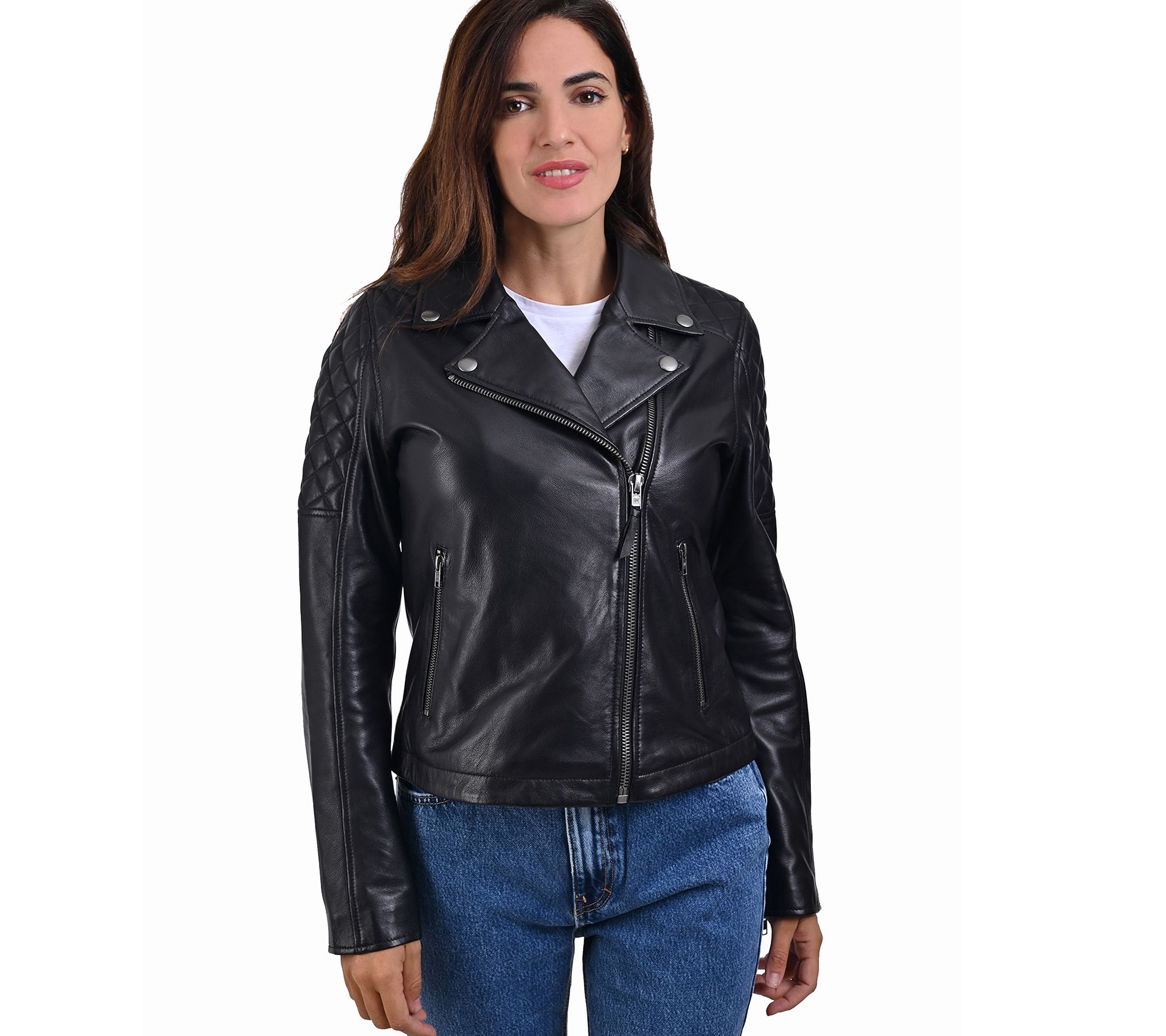 Frye Biker Jacket in Soft Lamb
