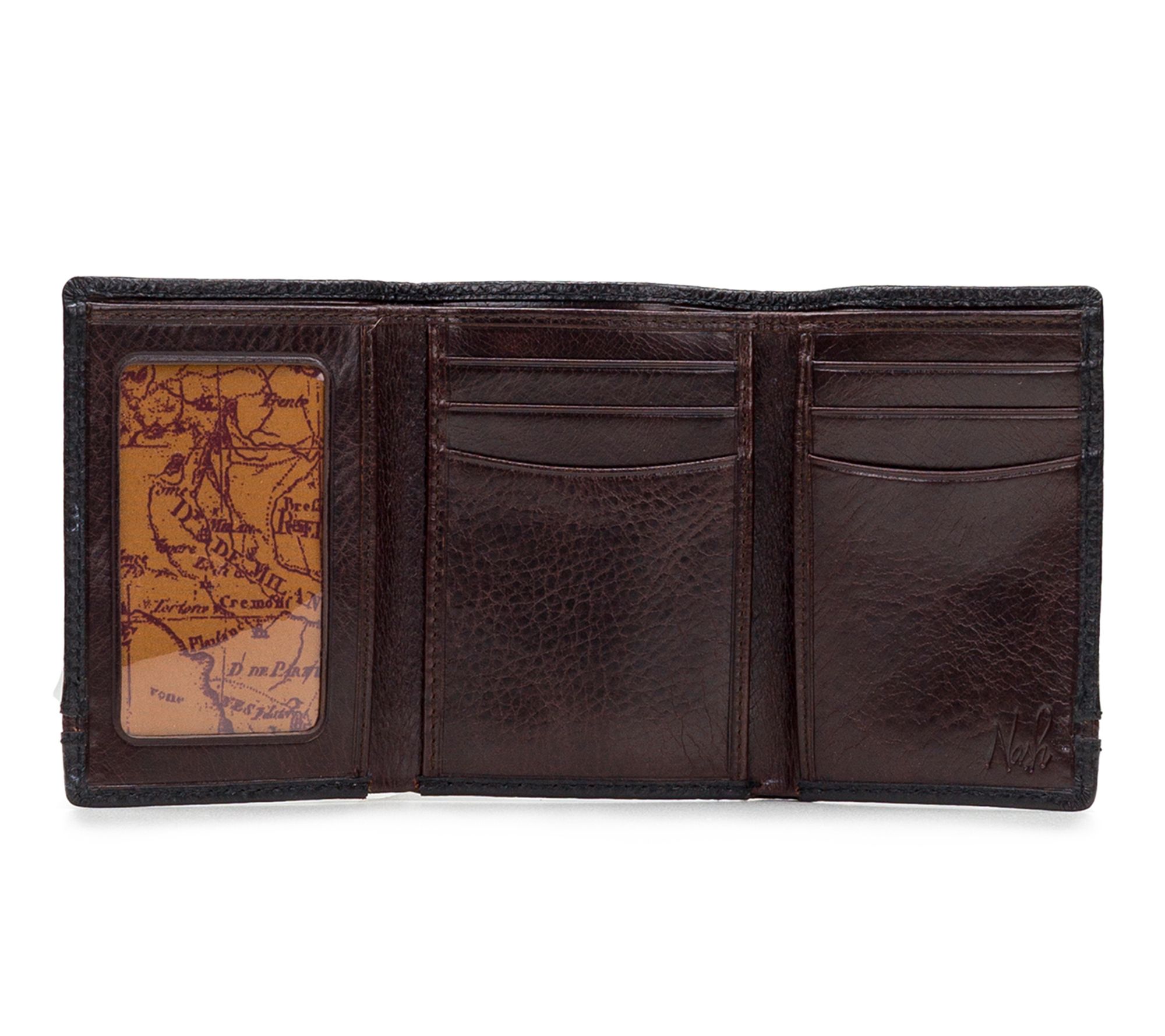 Trifold ID Wallet - Sorrento Block – Patricia Nash