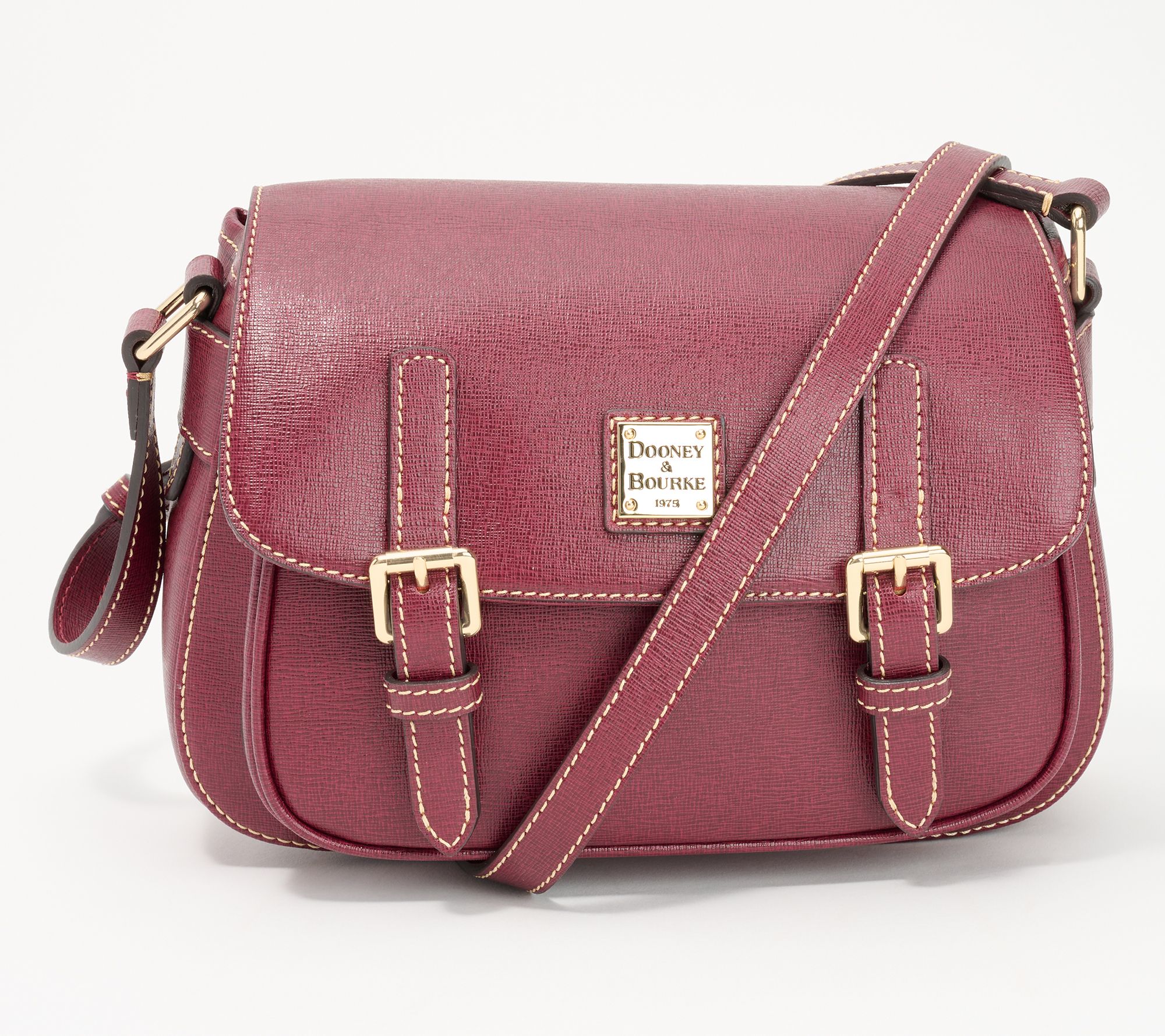 Dooney & Bourke Saffiano Choice of Small or Large Zip Crossbody on QVC 