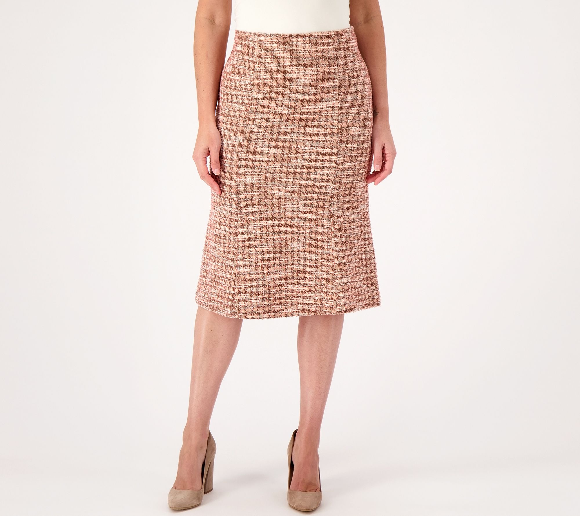 Pink pencil 2025 skirt qvc