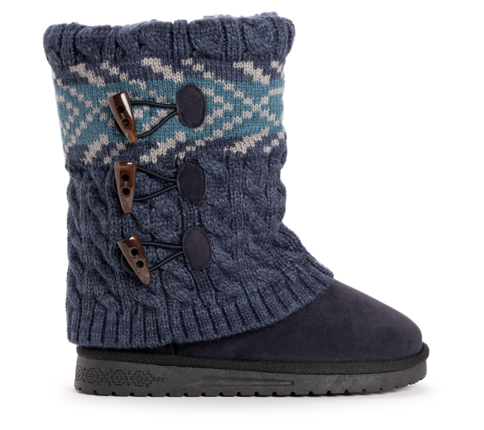 Essentials by MUK LUKS Women s Knit Boots Cheryl QVC