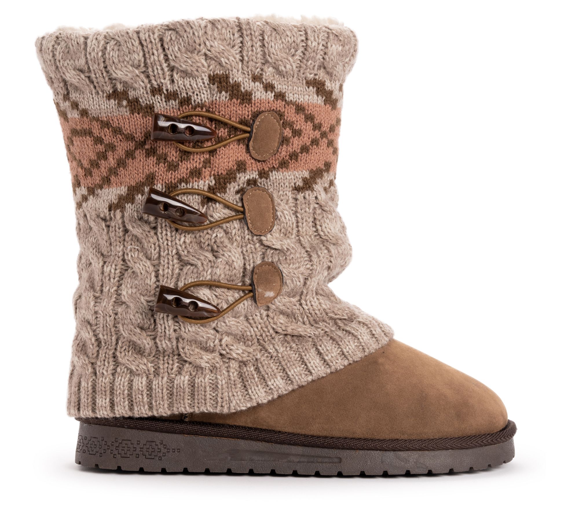 Essentials by MUK LUKS Women's Knit Boots- Cheryl