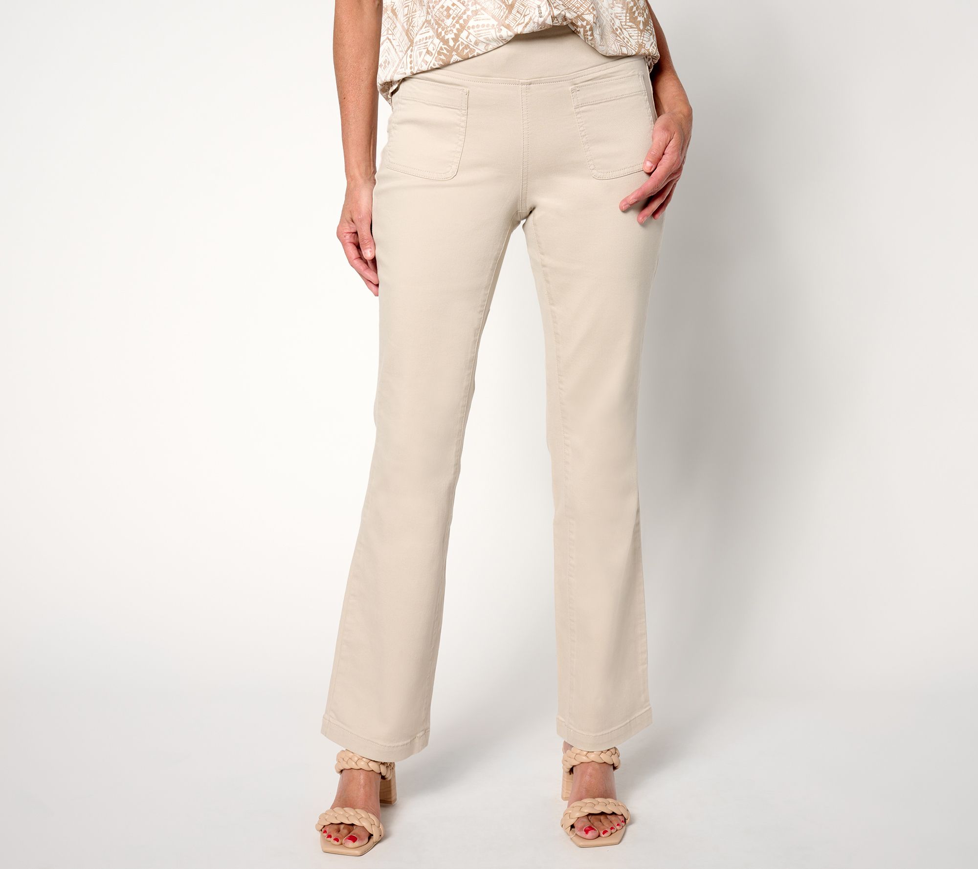 Belle by Kim Gravel_Pet TripleLuxe Twill Baby Boot Cut Jean - QVC.com