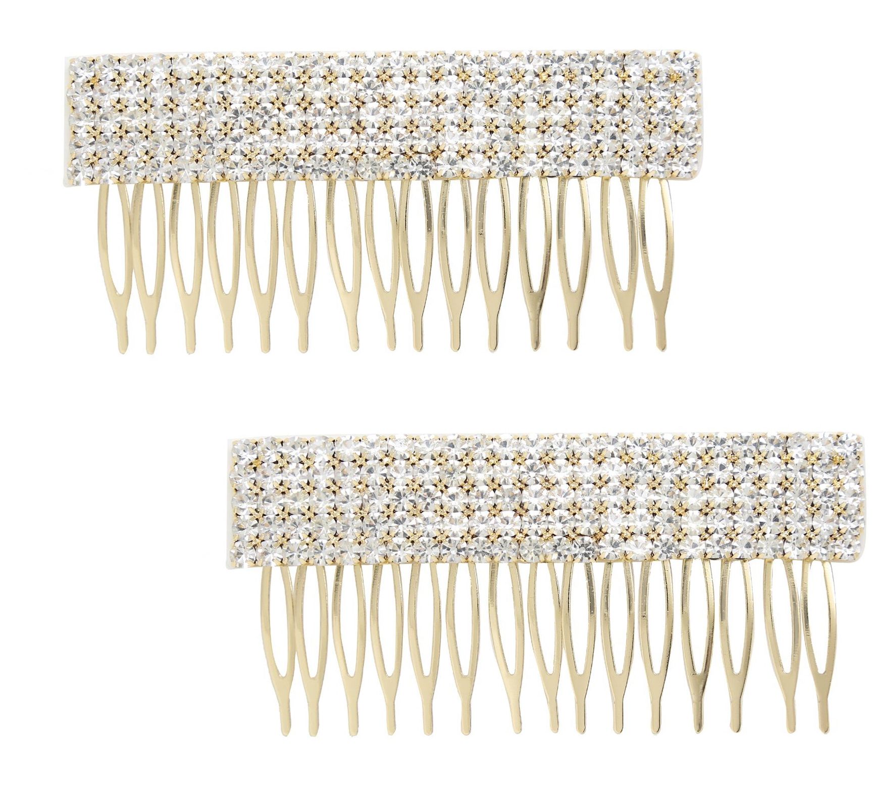 Ettika Set of (2) Dynasty Hair Crystal Combs