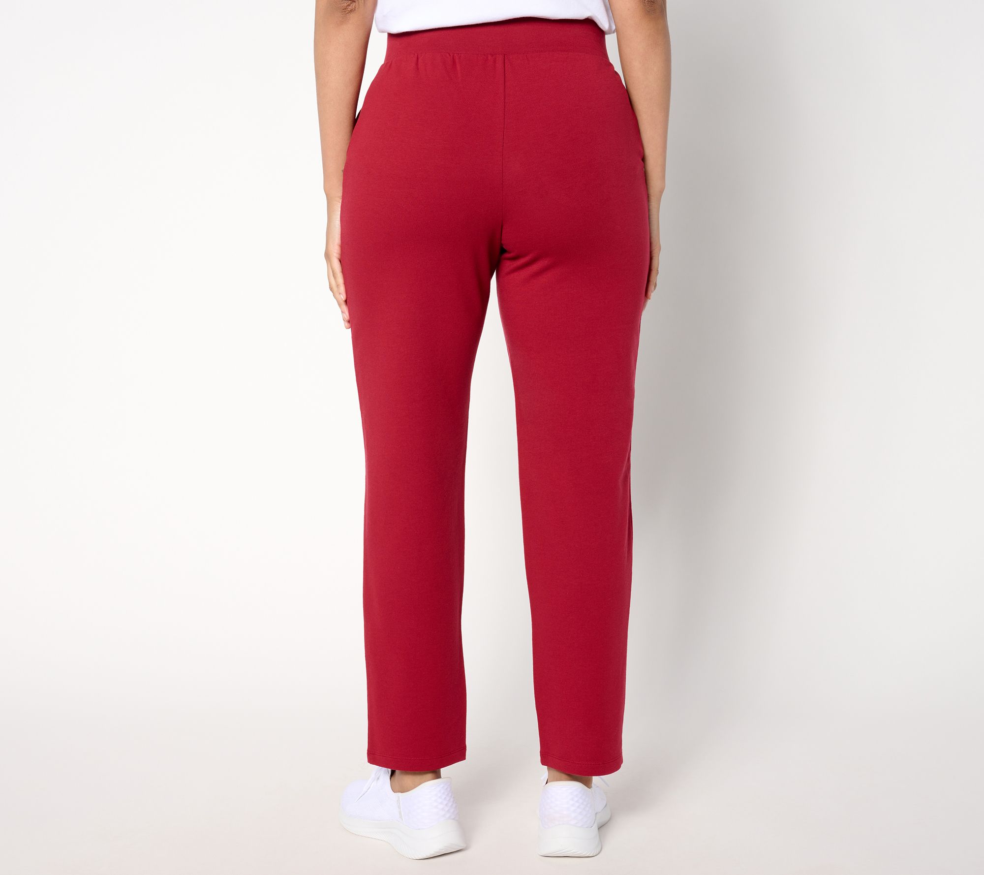 Sport Savvy Petite Ankle Length French Terry Pull-On Pant - QVC.com