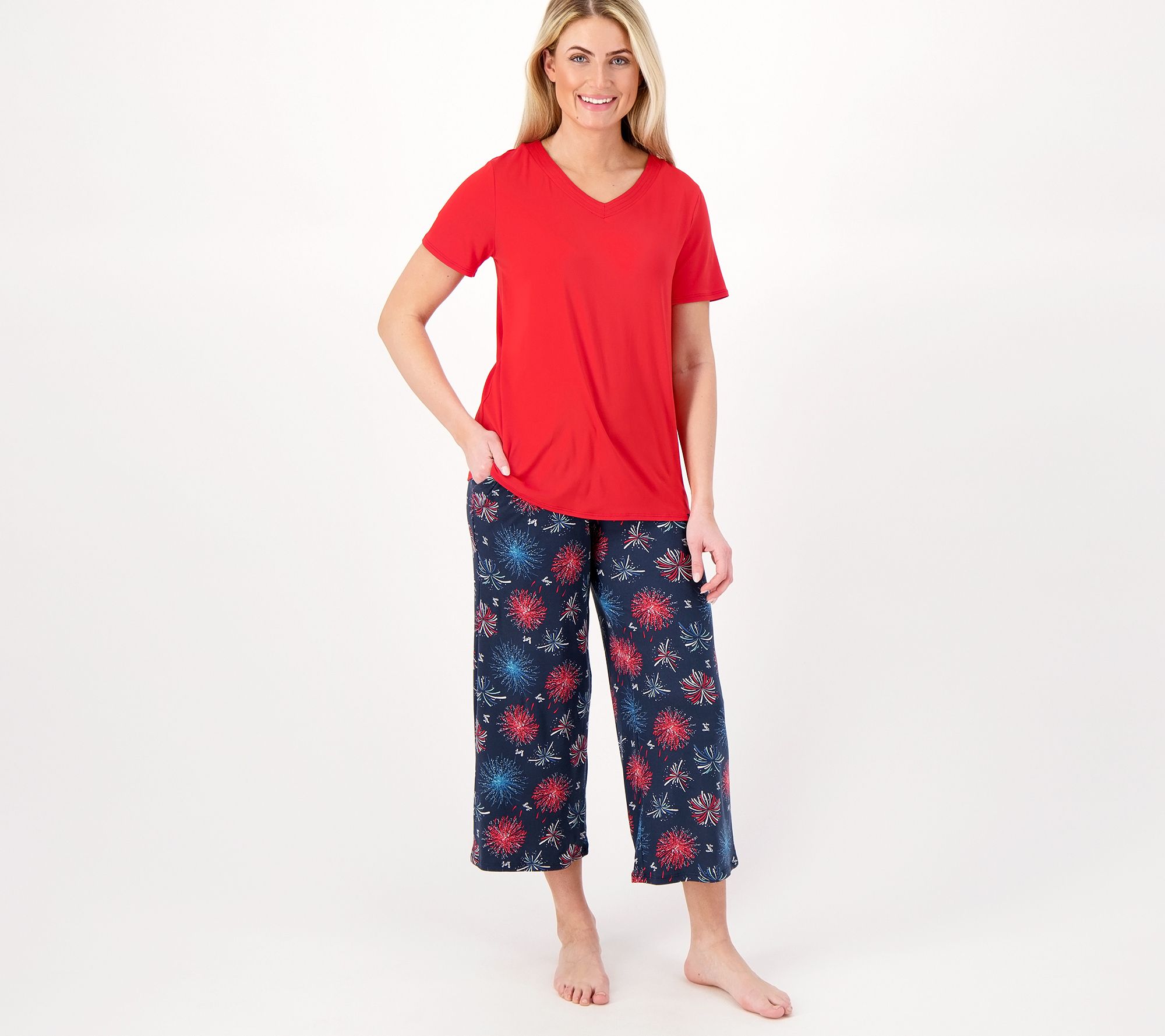 Lug Lounge Relaxed Tee & Cropped Pant Set - Boomerang