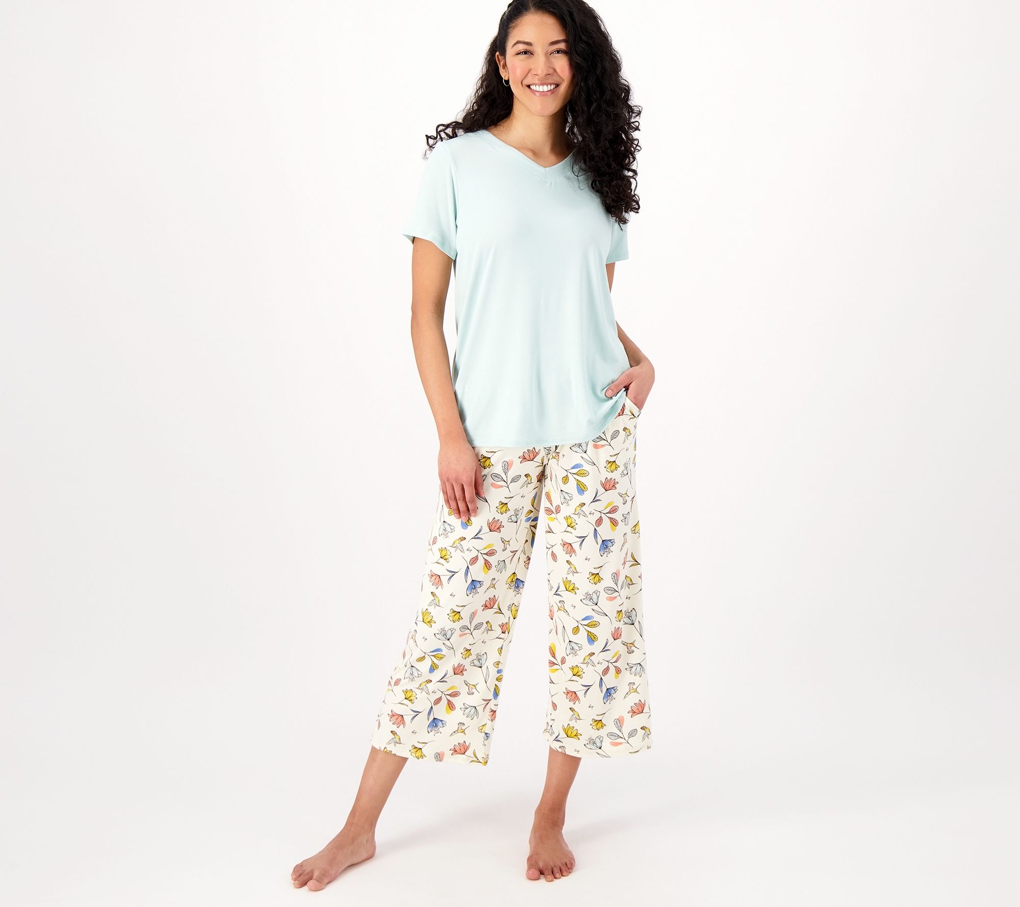 Lug Lounge Relaxed Tee & Cropped Pant Set - Boomerang