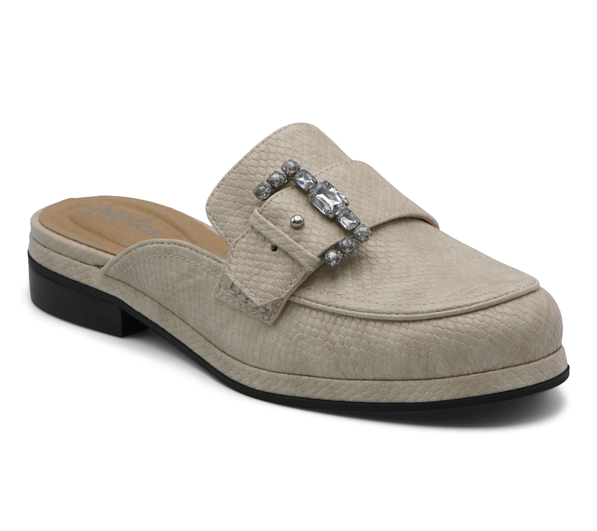 Charles by Charles David Jewel Buckle Slip-On Mule- Babs