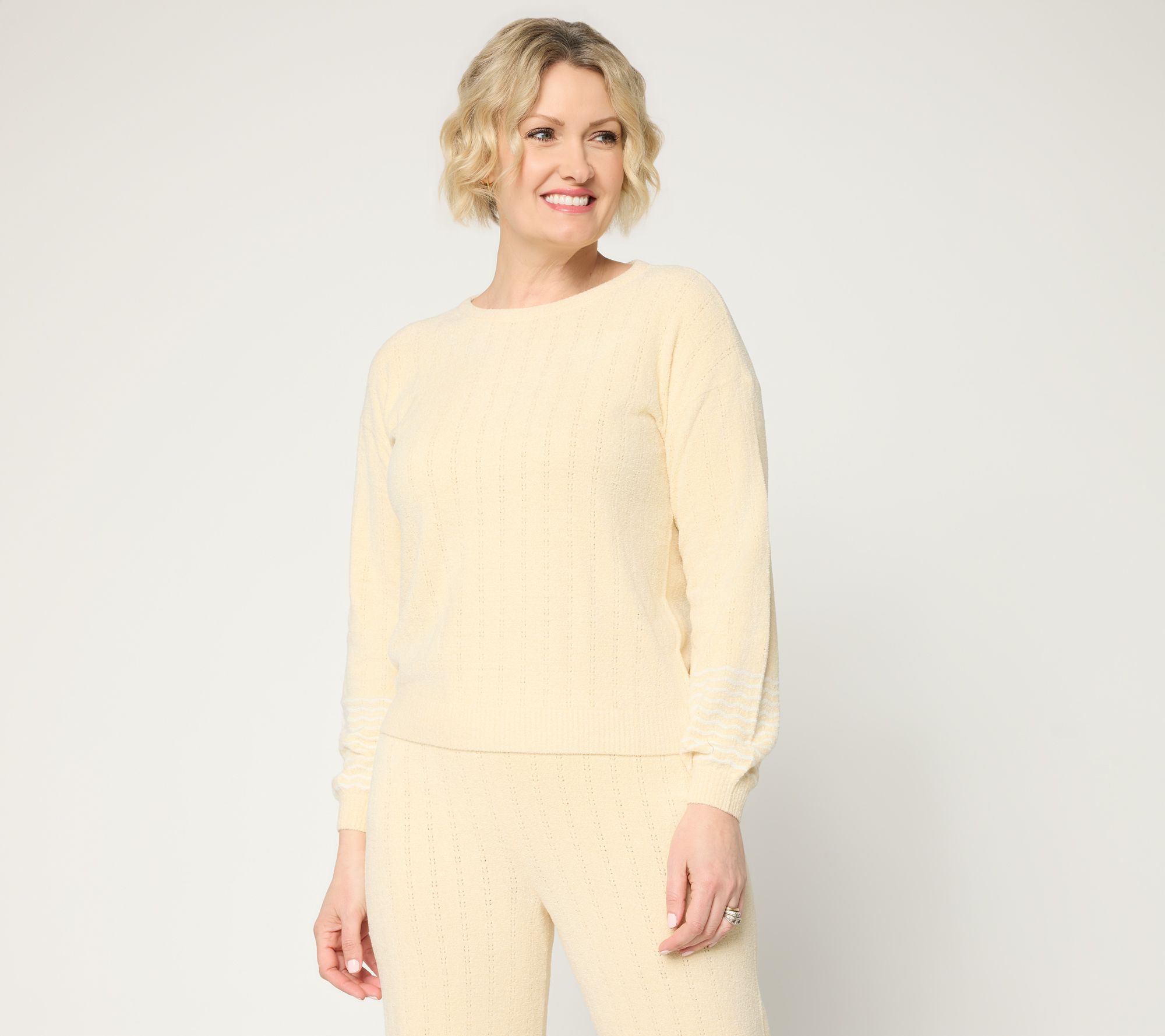 Barefoot Dreams CozyChic Ultra Lite Pointelle Pullover