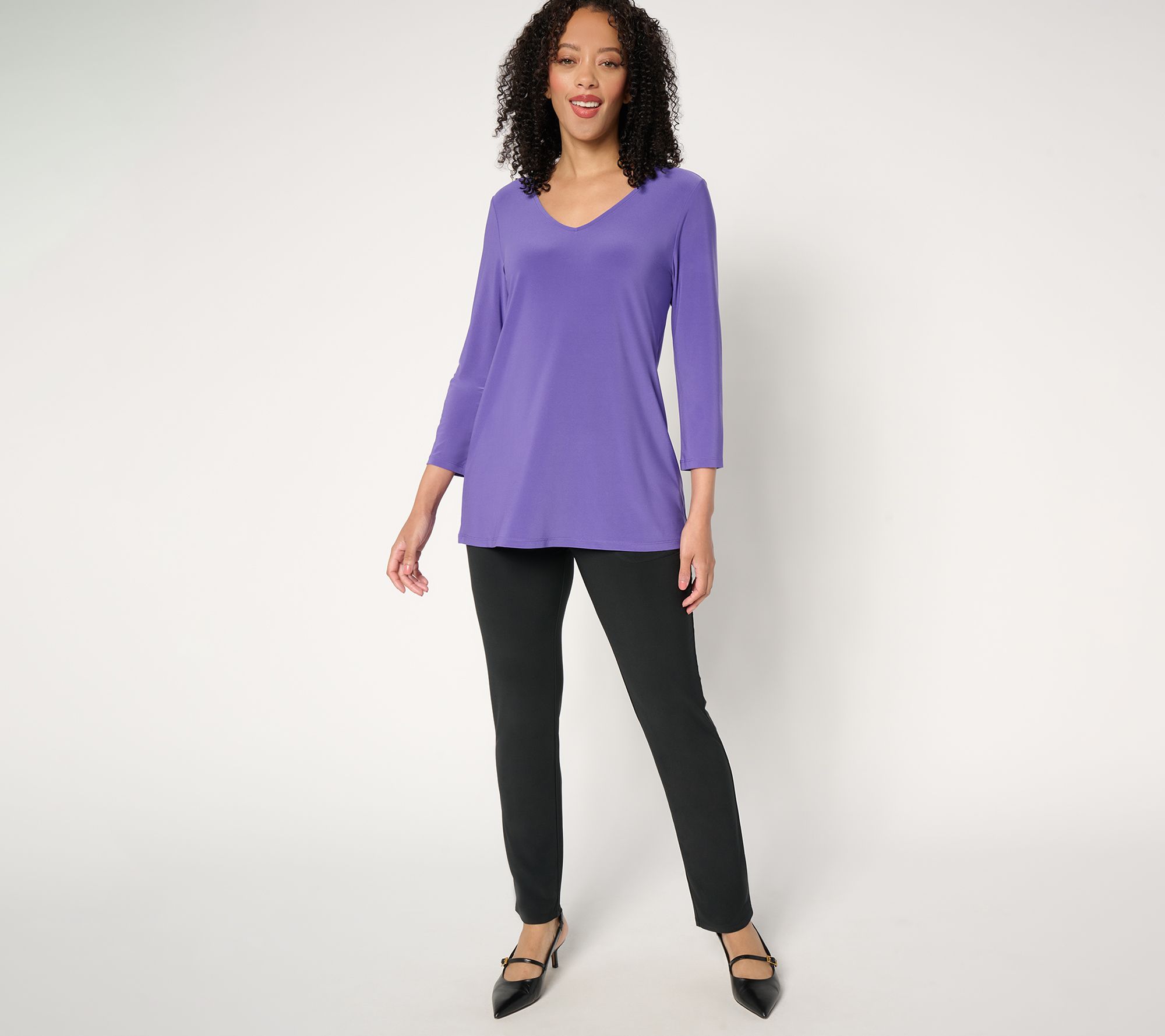 Attitudes by Renee Petite Knit Top & Pant Set