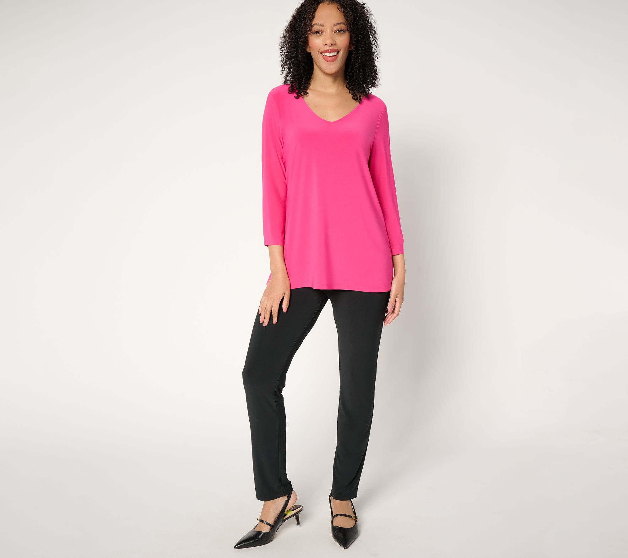 Women with Control Petite Knit Top & Pant Set