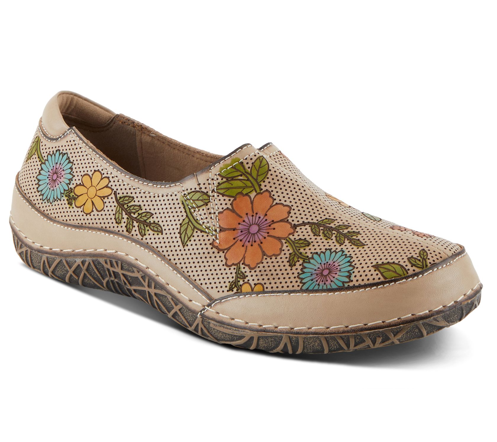 L'Artiste by Spring Step Leather Slip-Ons - Libora-Delite