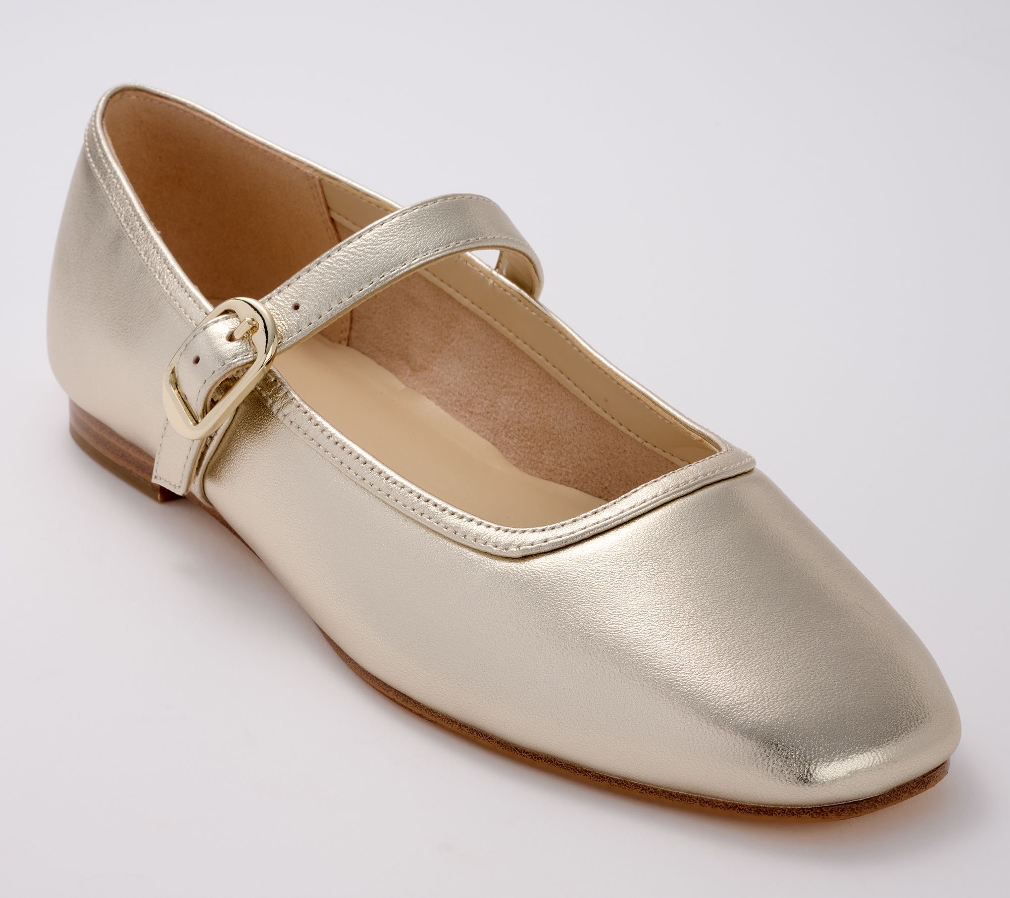 As Is Marc Fisher LTD Leather Mary Jane Flats - Garissa