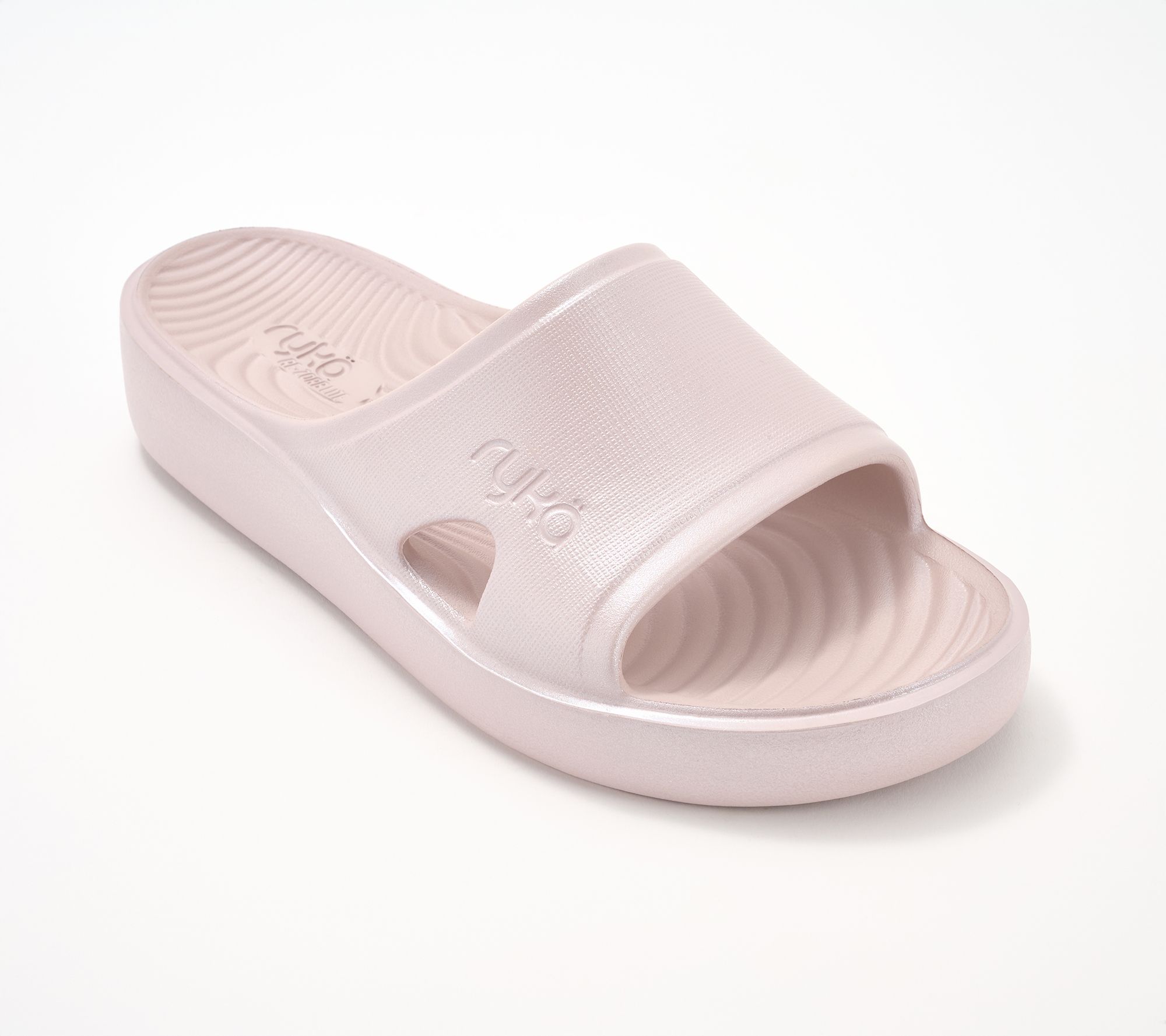  Ryka Recovery Pearlized Slide Sandals - Soothe