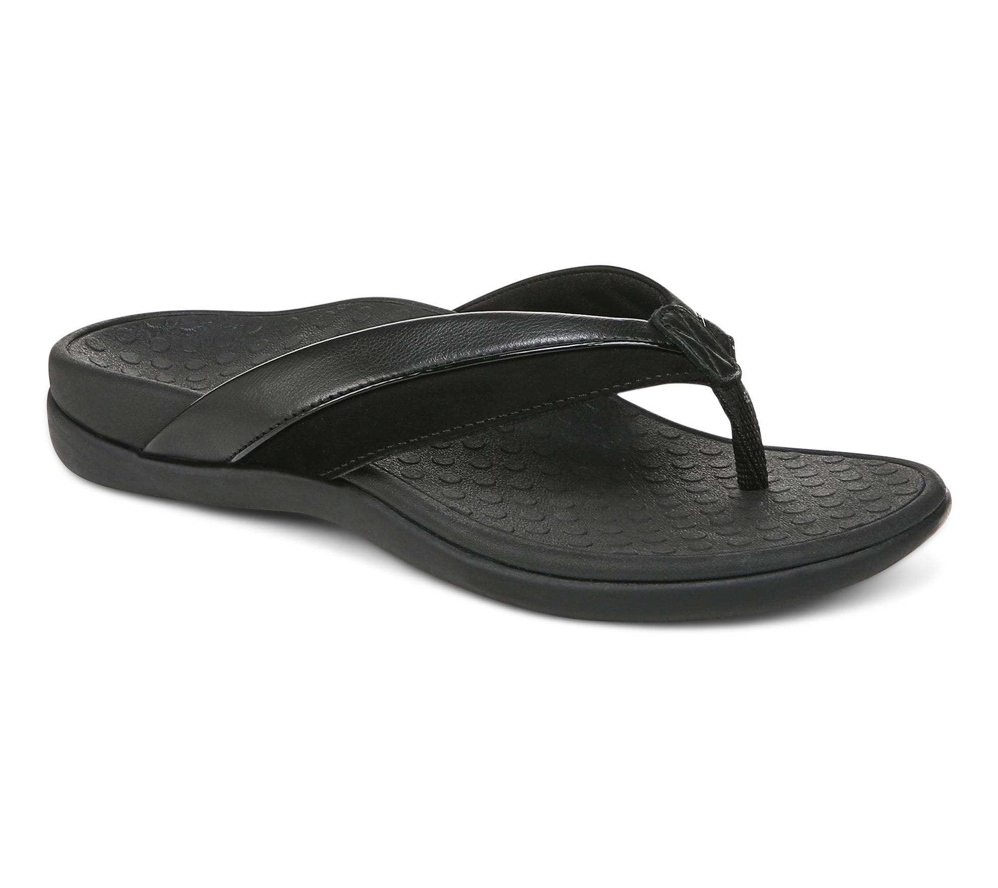 Vionic Leather or Suede Thong Sandals - Shore