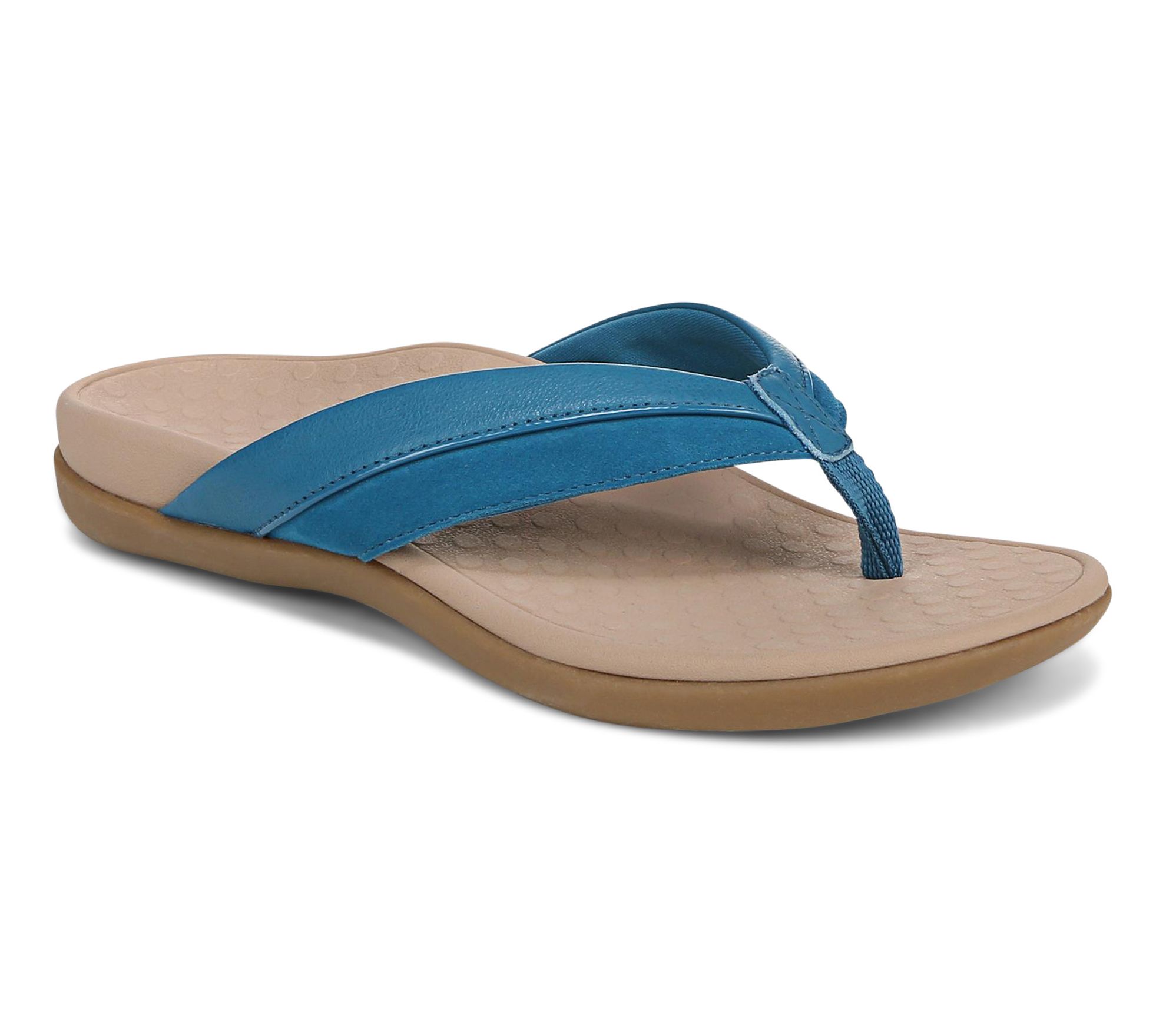 Vionic Leather or Suede Thong Sandals - Shore