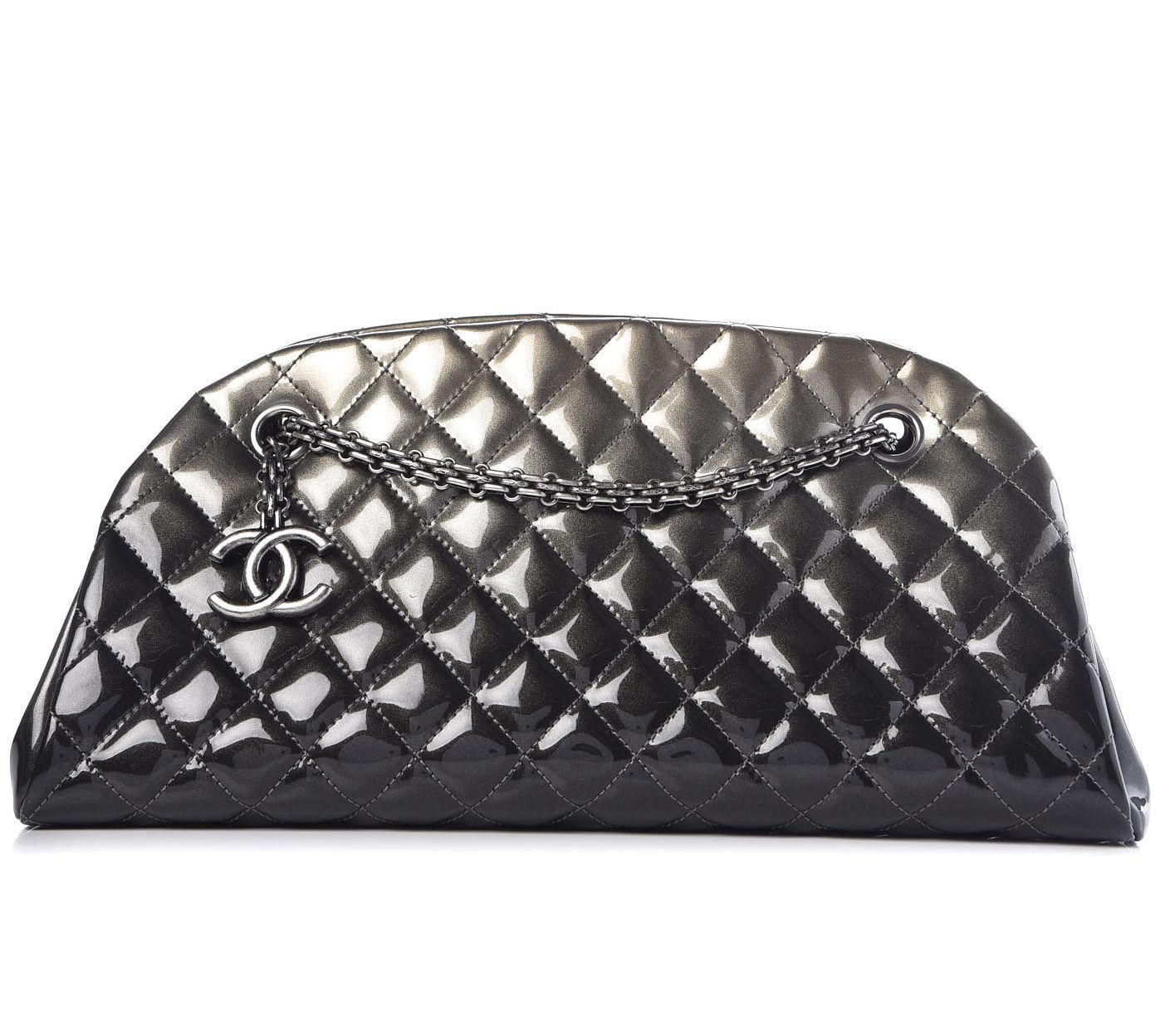  Pre-Owned Chanel Mademoiselle PM, Silver