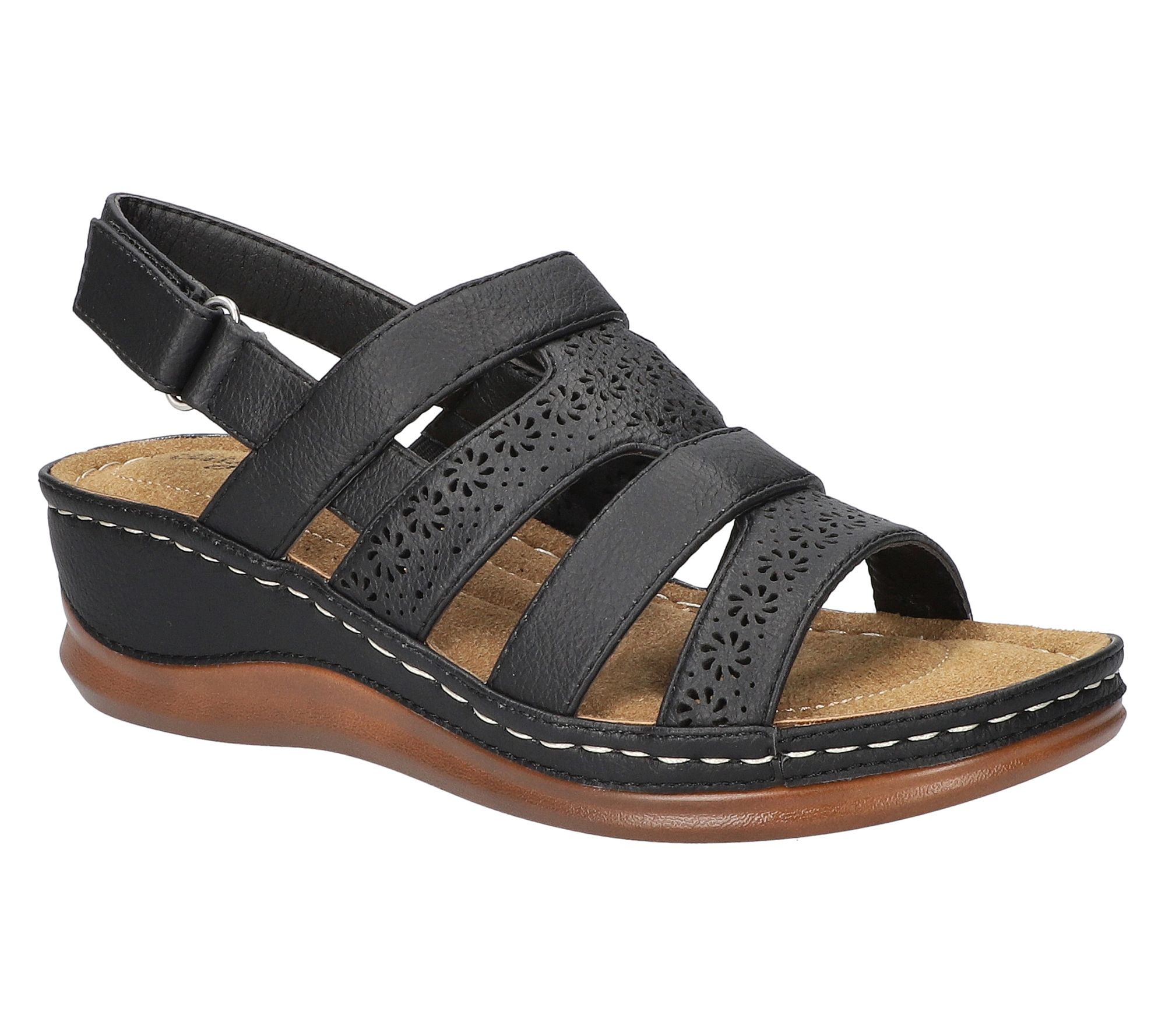 Easy Street Slingback Wedge Sandals - Alexi