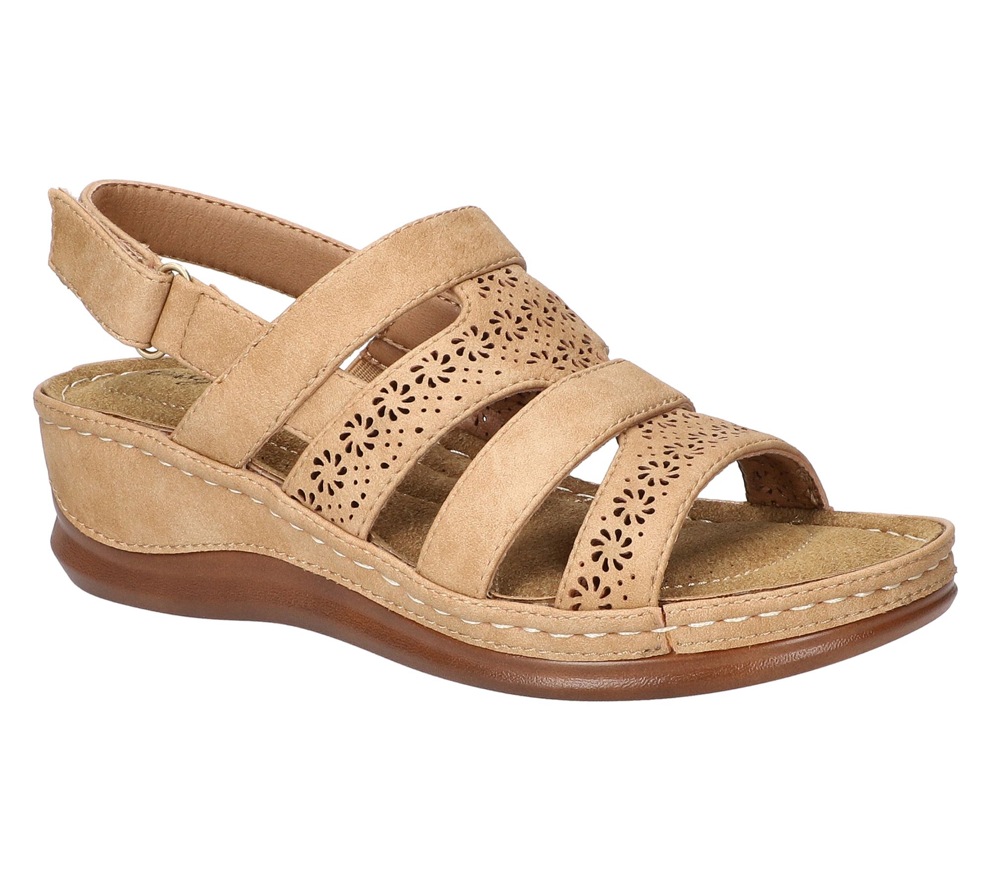 Easy Street Slingback Wedge Sandals - Alexi