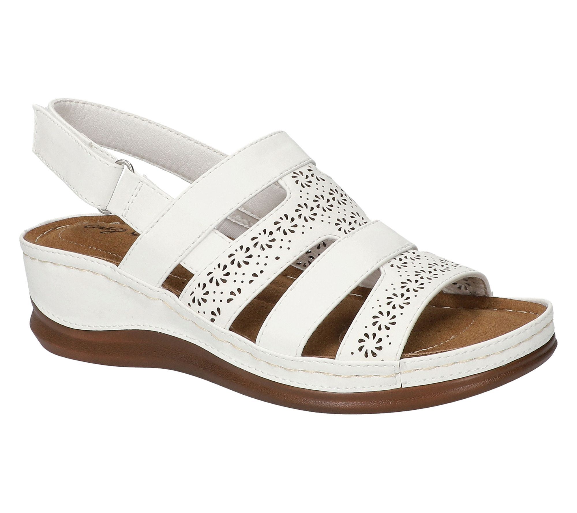 Easy Street Slingback Wedge Sandals - Alexi