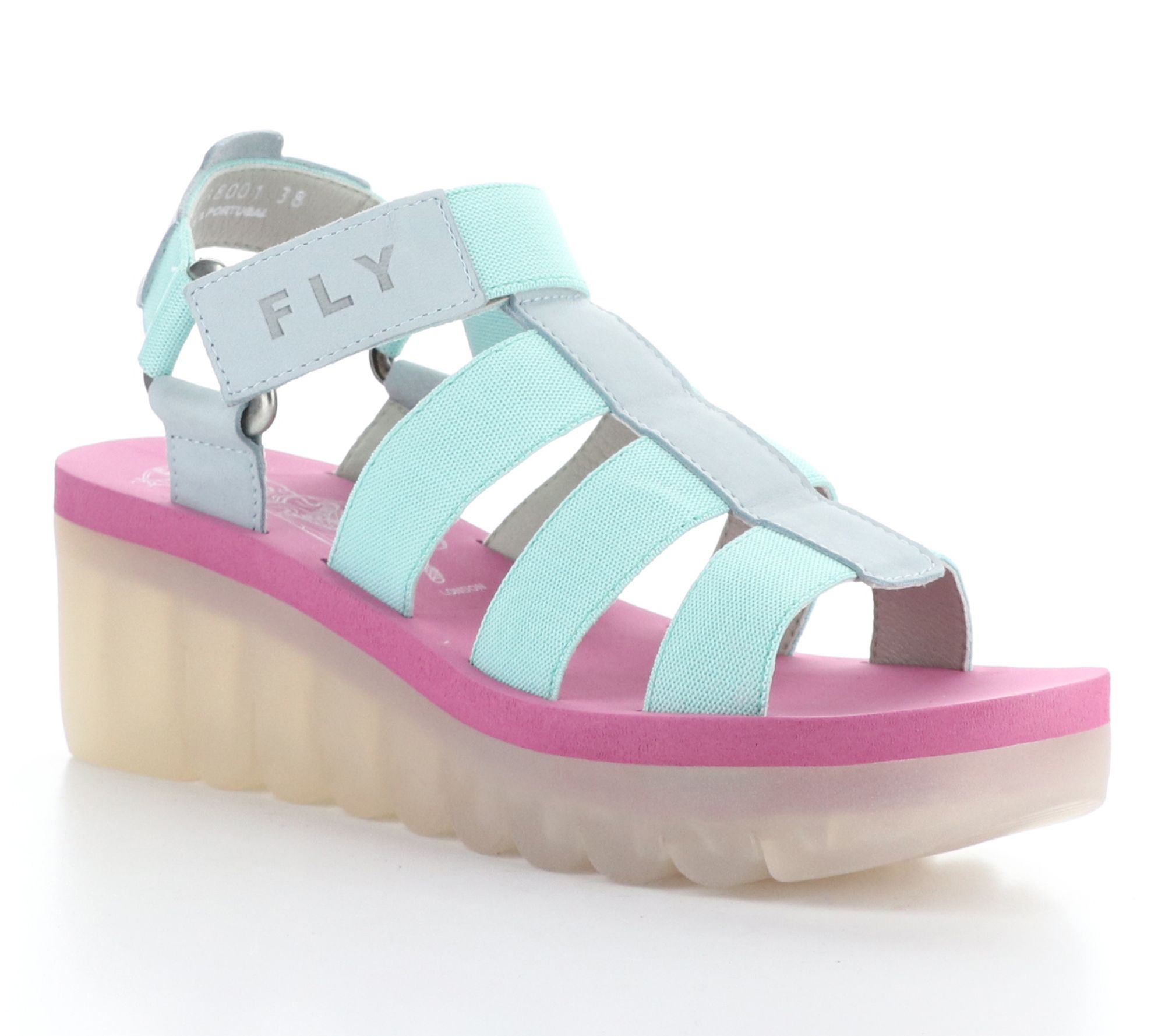 Fly London Cupido/Elast Hook & Loop Sandal  - Yoji