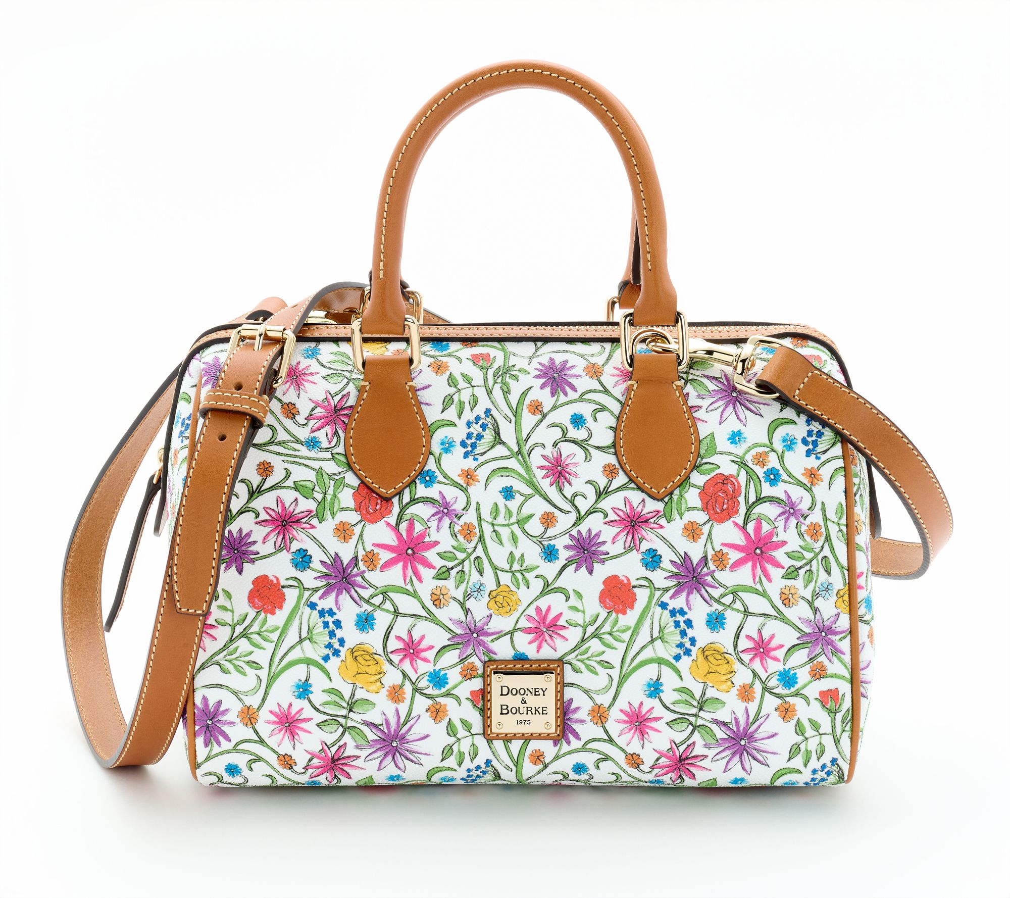 Dooney & Bourke Coated Cotton Wildflower Barrel Satchel