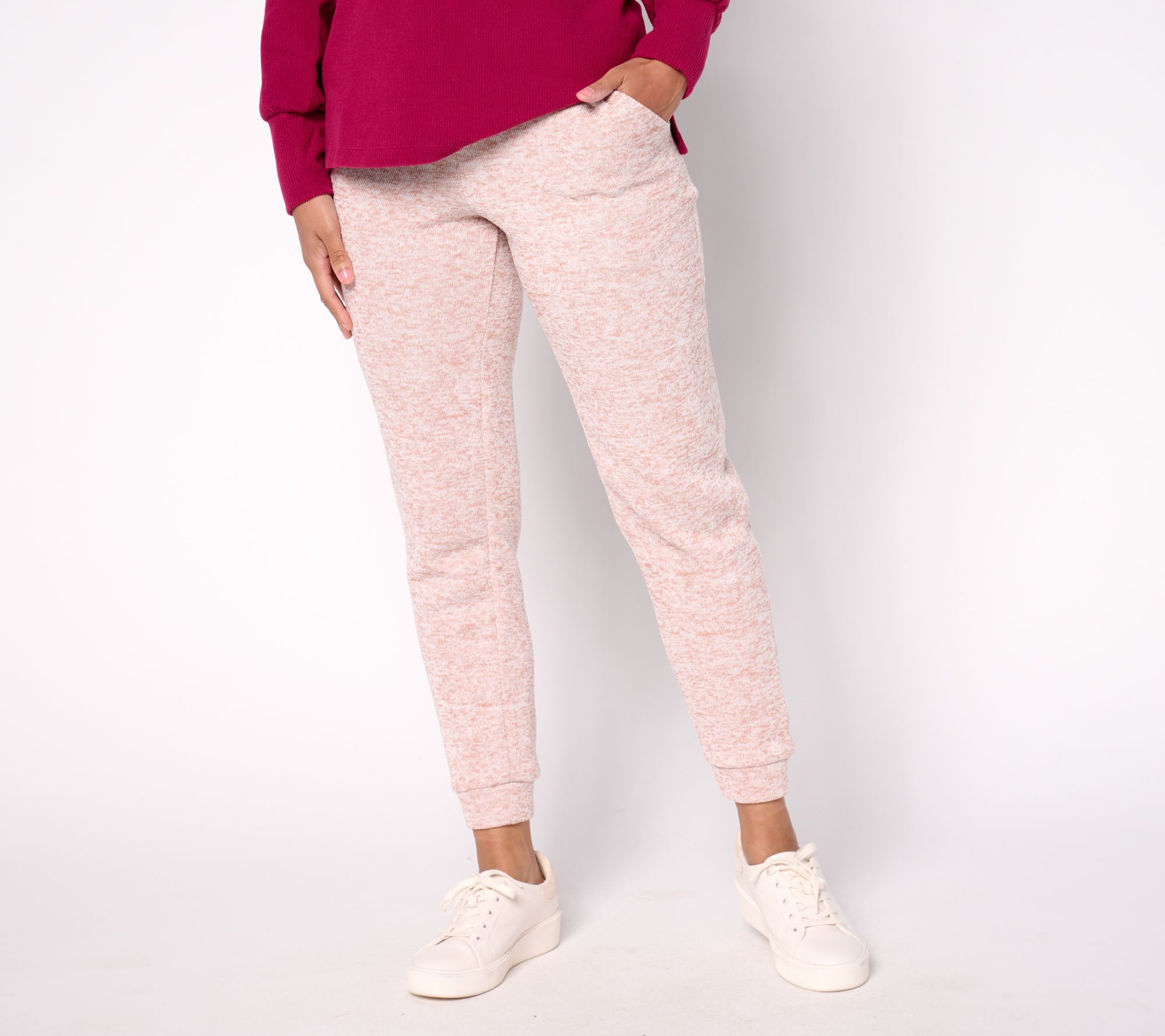 "As Is" Cuddl Duds Brushed Sweater Jogger