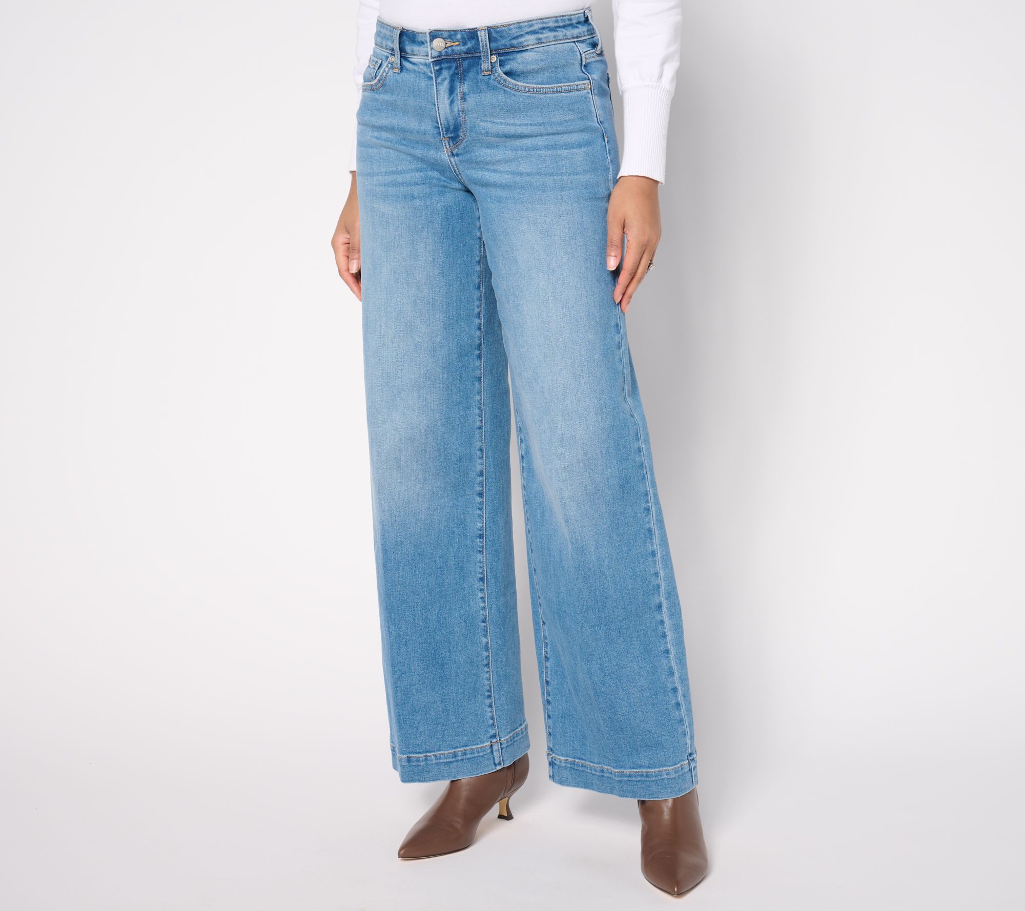 "As Is" NYDJ Teresa Wide Leg Jean- Water Canyon
