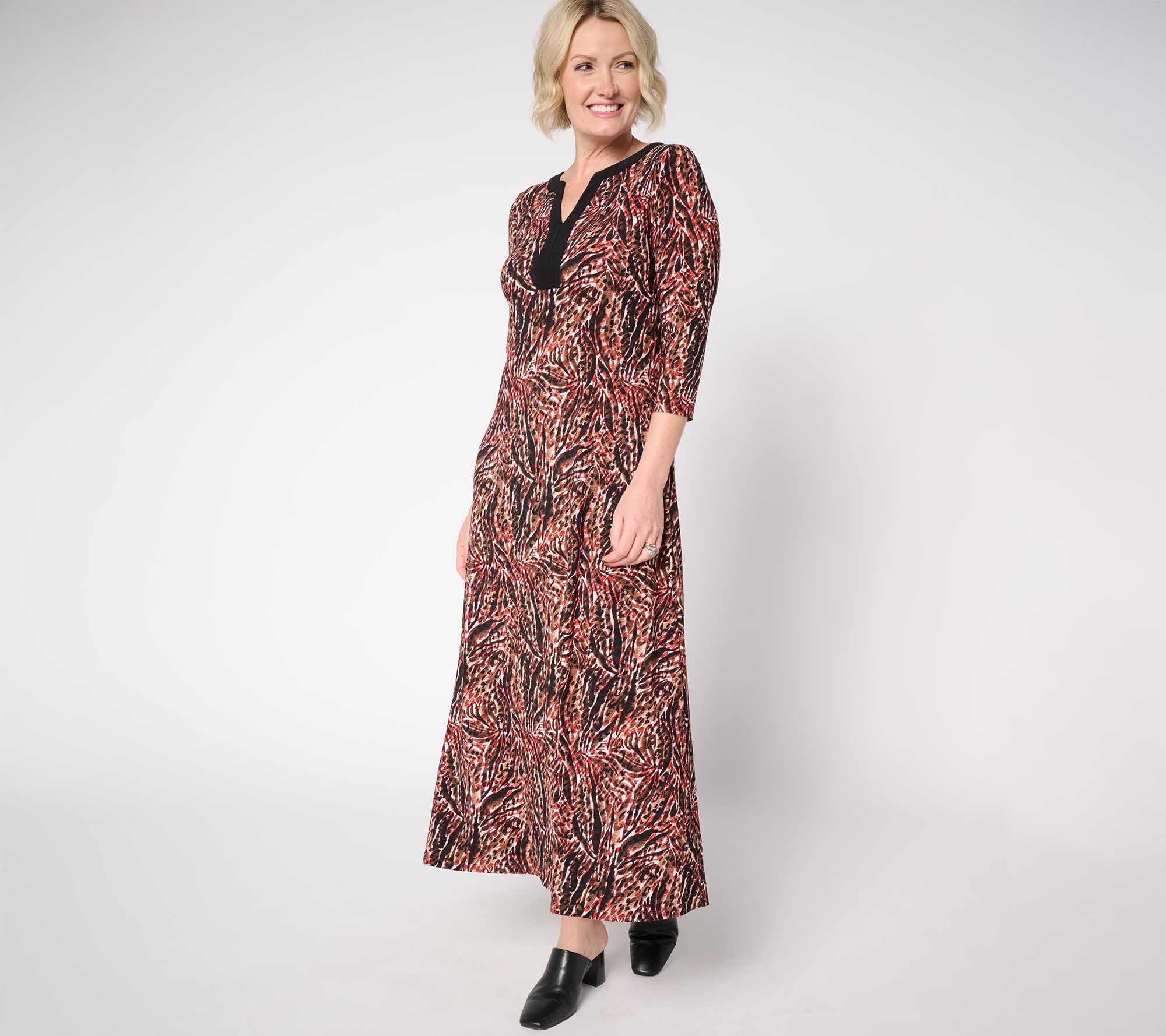 "As Is" Attitudes by Renee Petite Como Jersey Maxi Dress