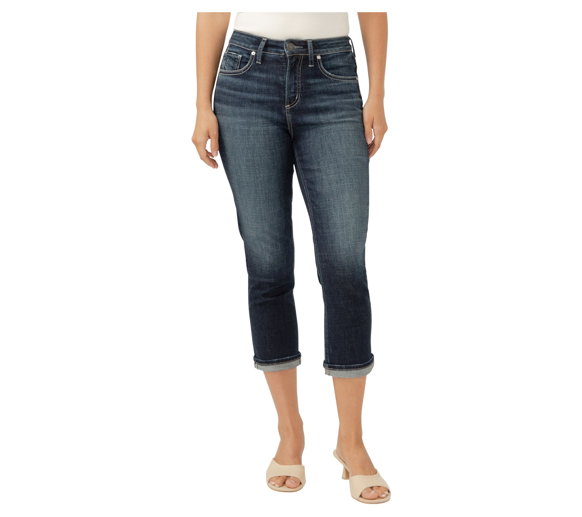 Silver Jeans Co. Women's Avery High Rise Capri_CVS438