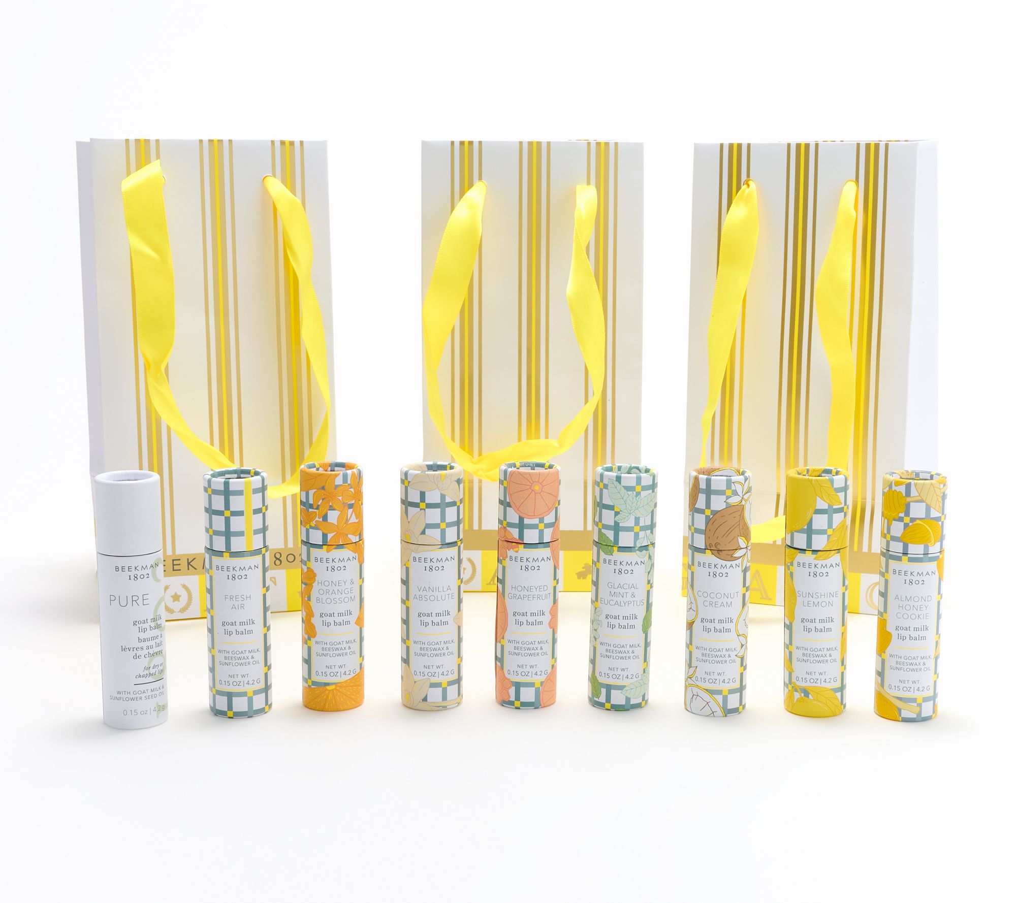 Beekman 1802 the GOAT 9pc Lip Balm Collection w/ Gift Bags