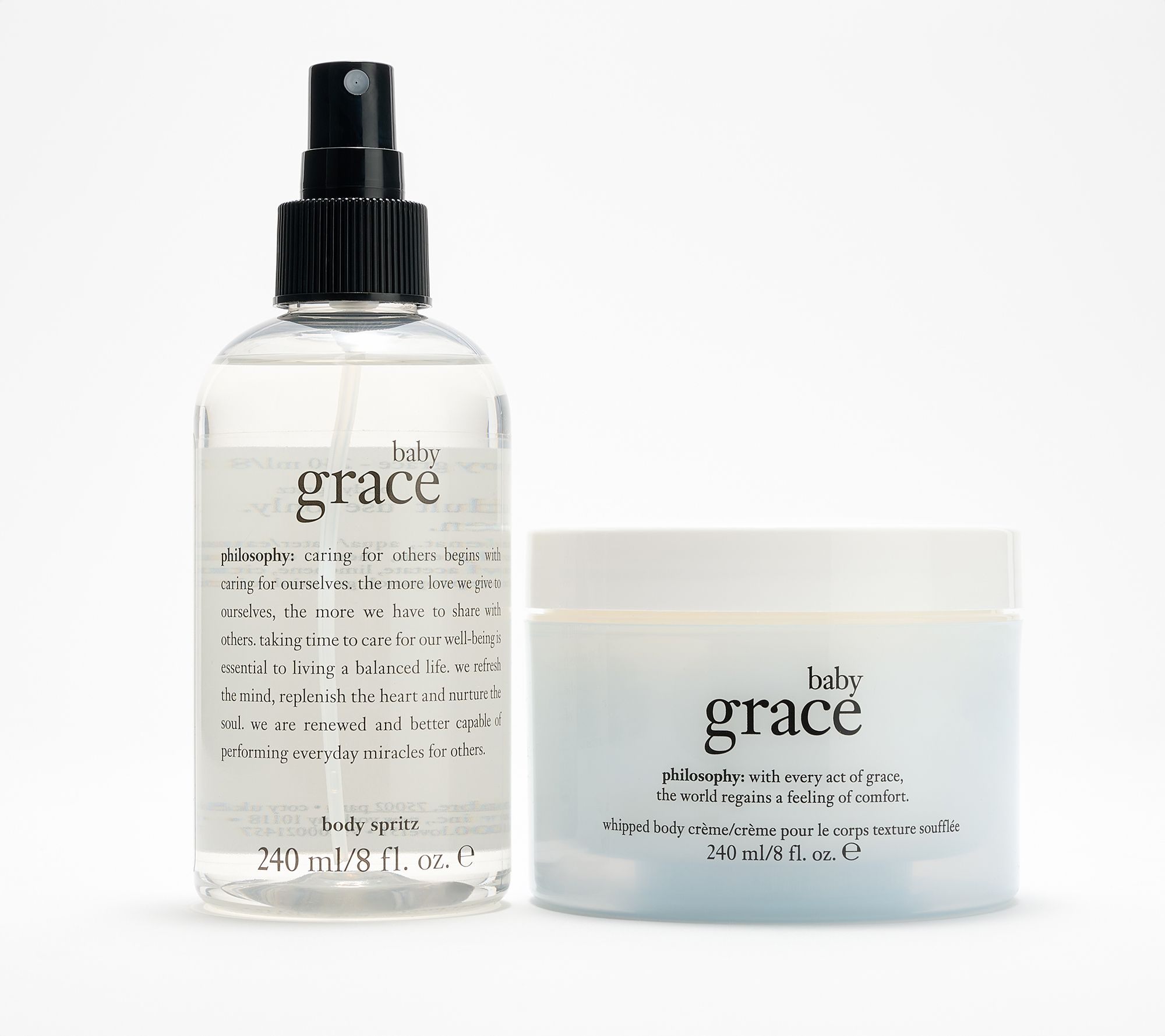 philosophy grace whipped body creme 8oz & fragrance body spritz 8oz