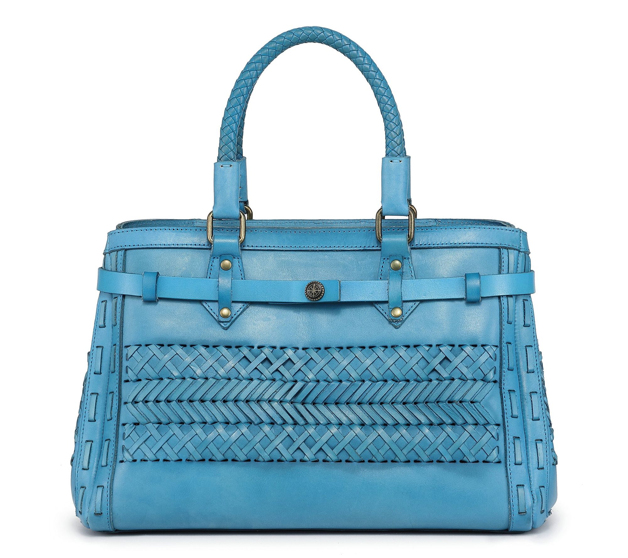 Old Trend Lantana Leather Satchel with Shoulder Strap