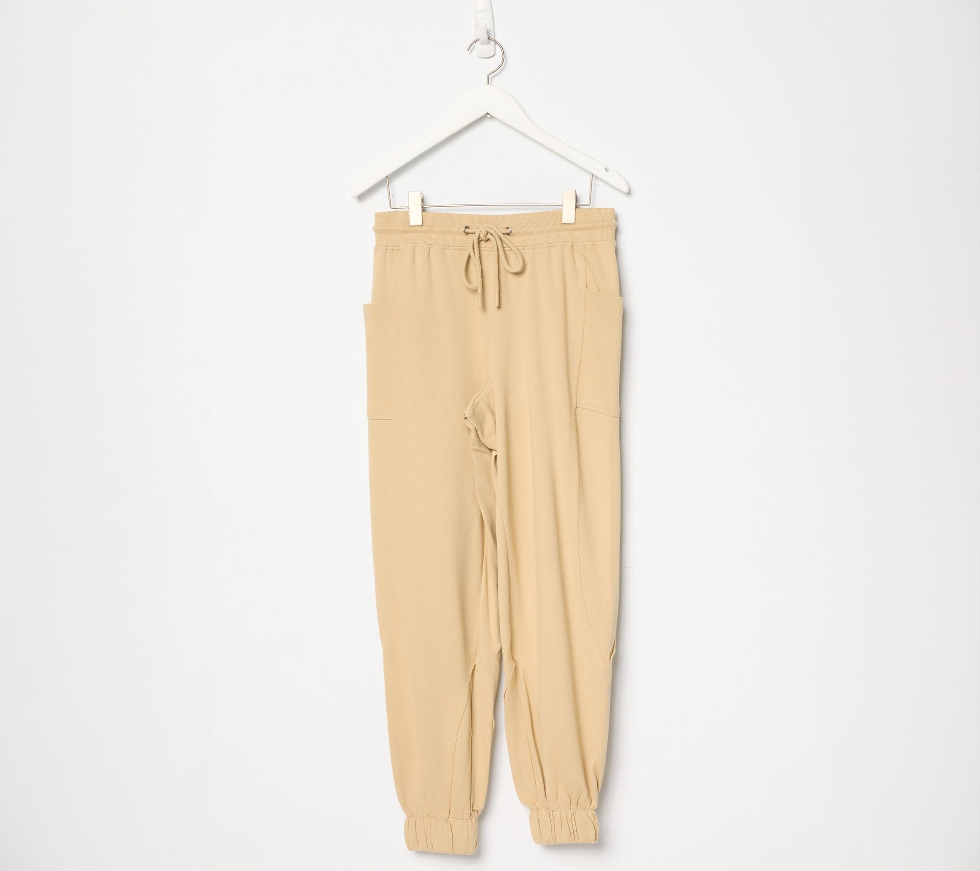 LOGO by Lori Goldstein Regular Seamed Full Length Joggers