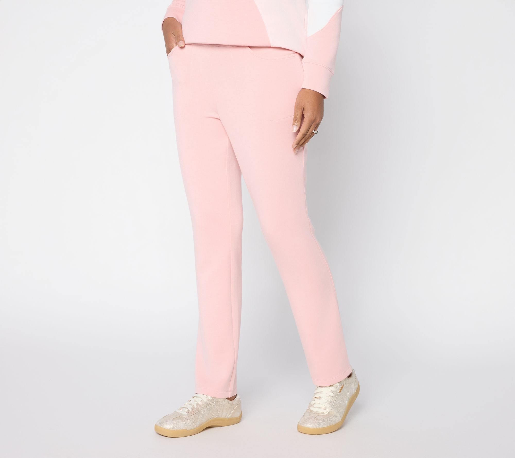Belle by Kim Gravel ScubaLuxe Slim Straight Pant