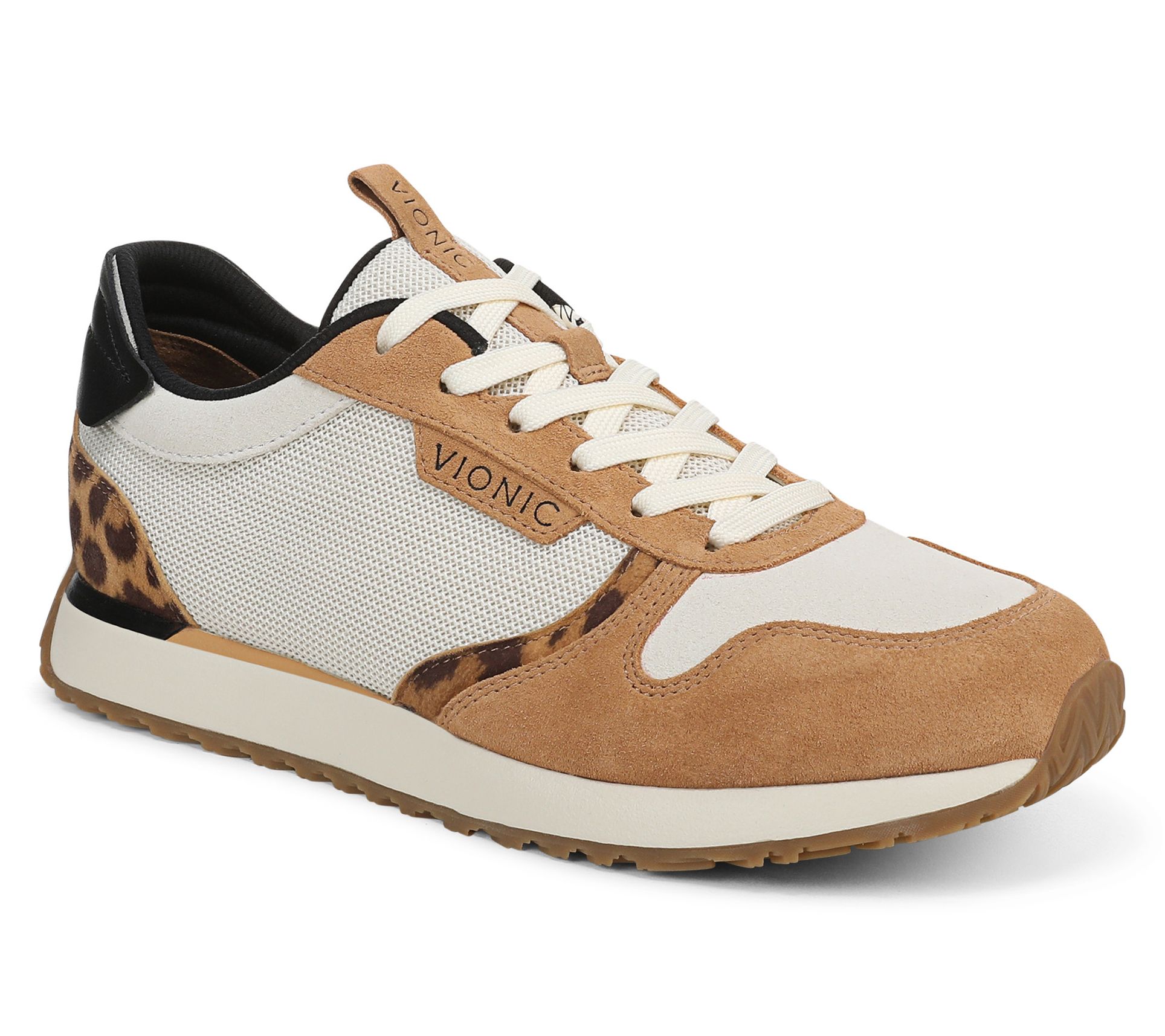 Vionic Leather_Trim Retro Sneakers - Monarch
