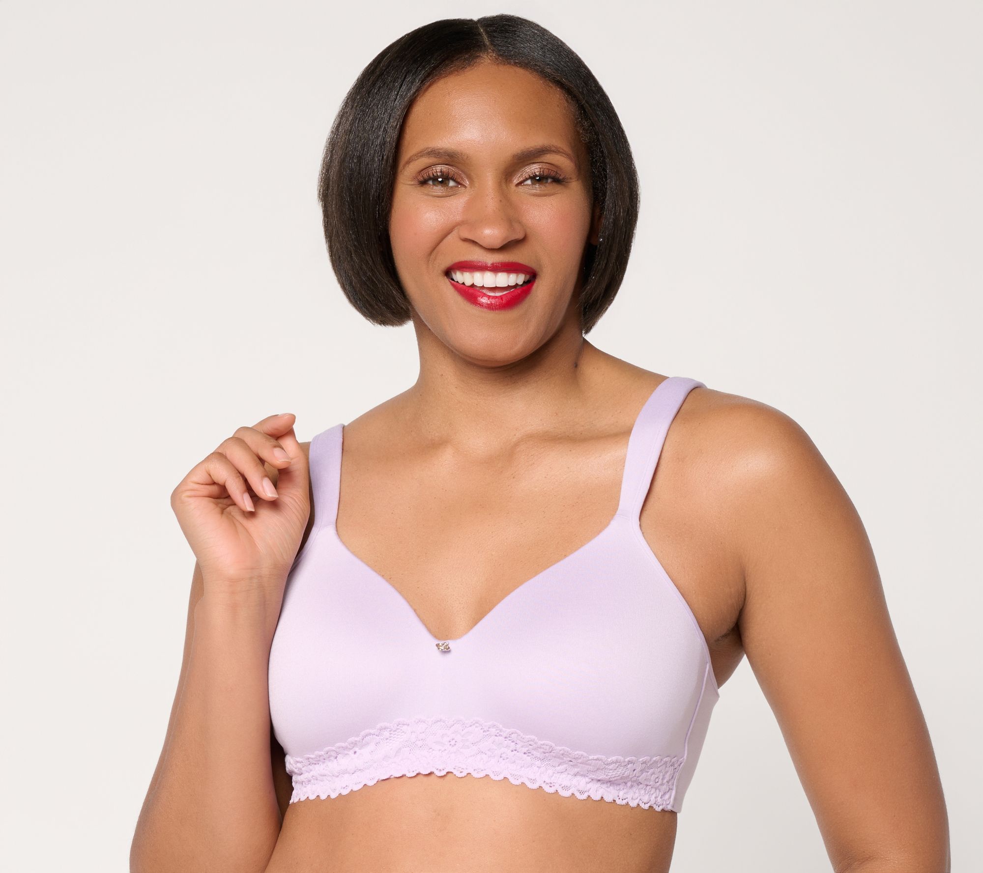Breezies Lace Touch Wirefree T-Shirt Bra